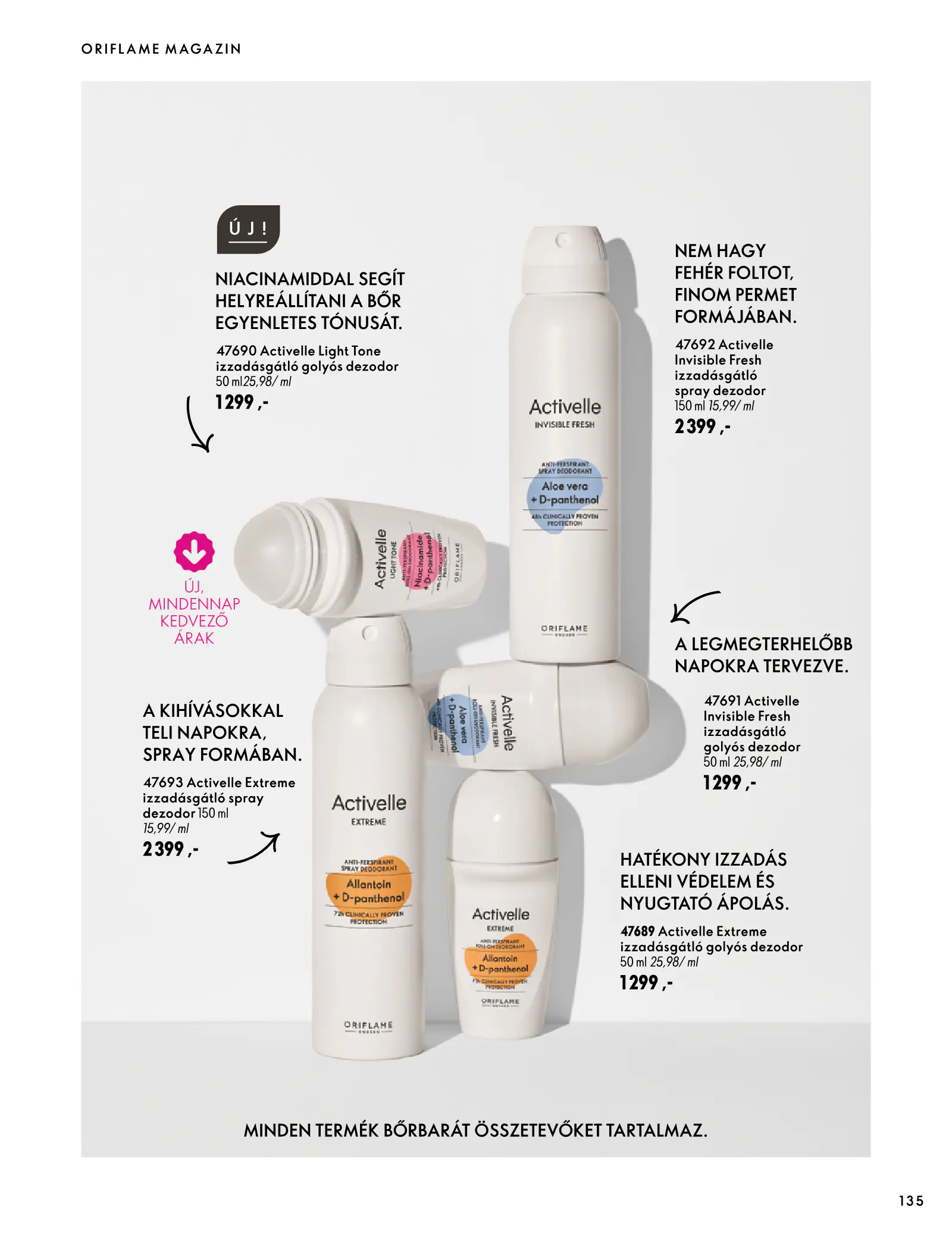 Oriflame akciós újság, 135. oldal (szept. 30. – nov. 10.)