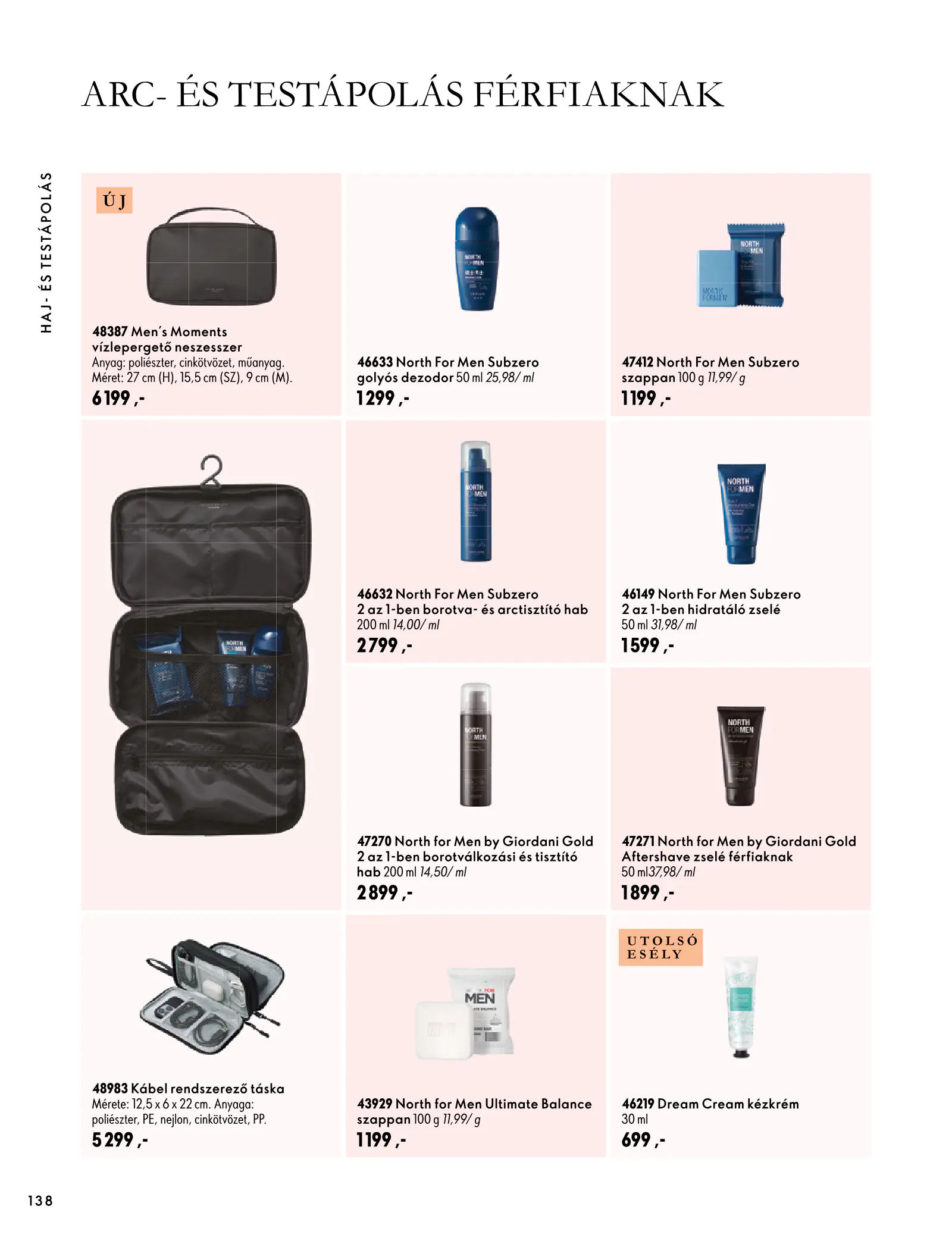 Oriflame akciós újság, 138. oldal (szept. 30. – nov. 10.)