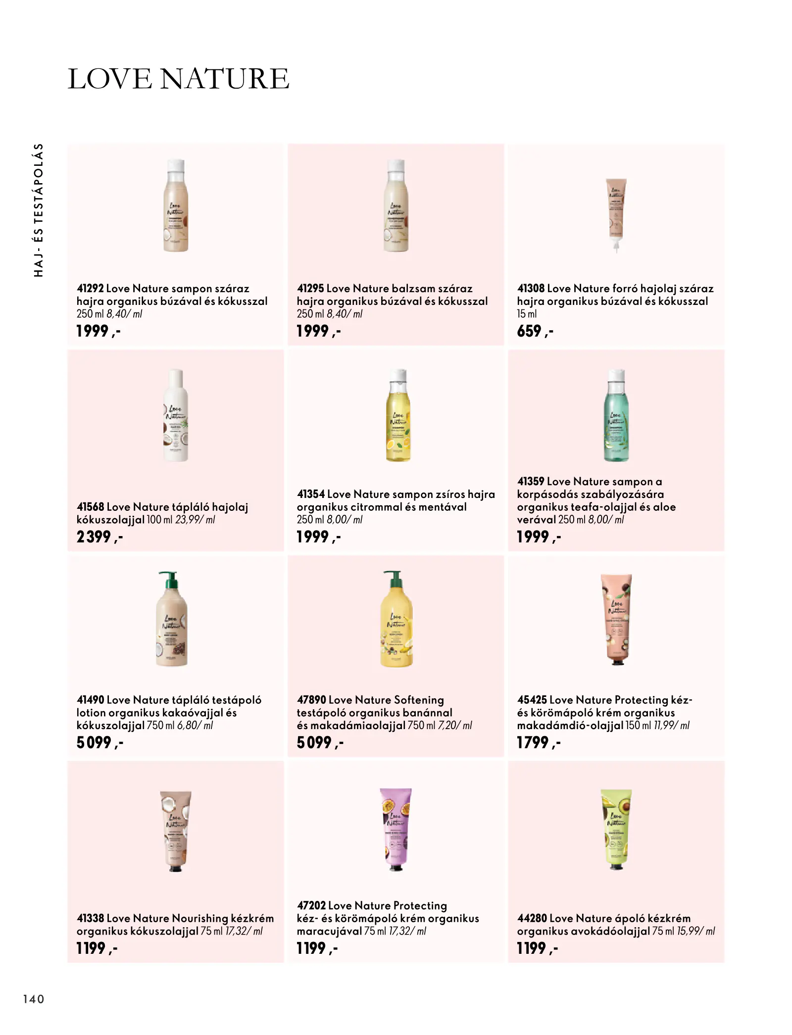 Oriflame akciós újság, 140. oldal (szept. 30. – nov. 10.)