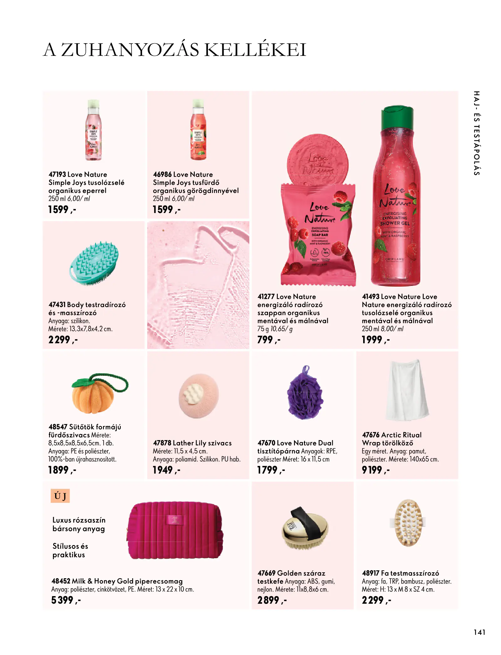 Oriflame akciós újság, 141. oldal (szept. 30. – nov. 10.)
