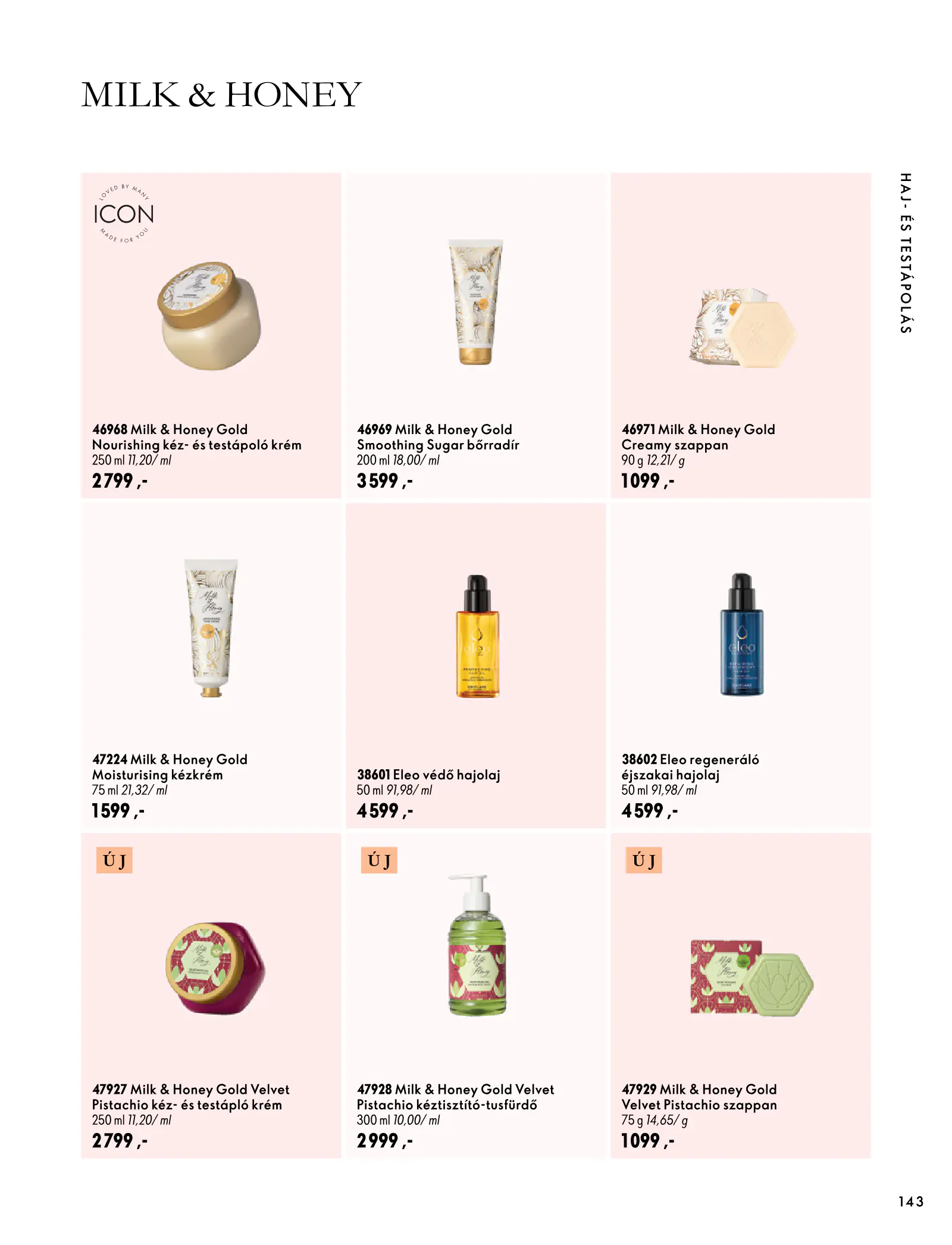 Oriflame akciós újság, 143. oldal (szept. 30. – nov. 10.)