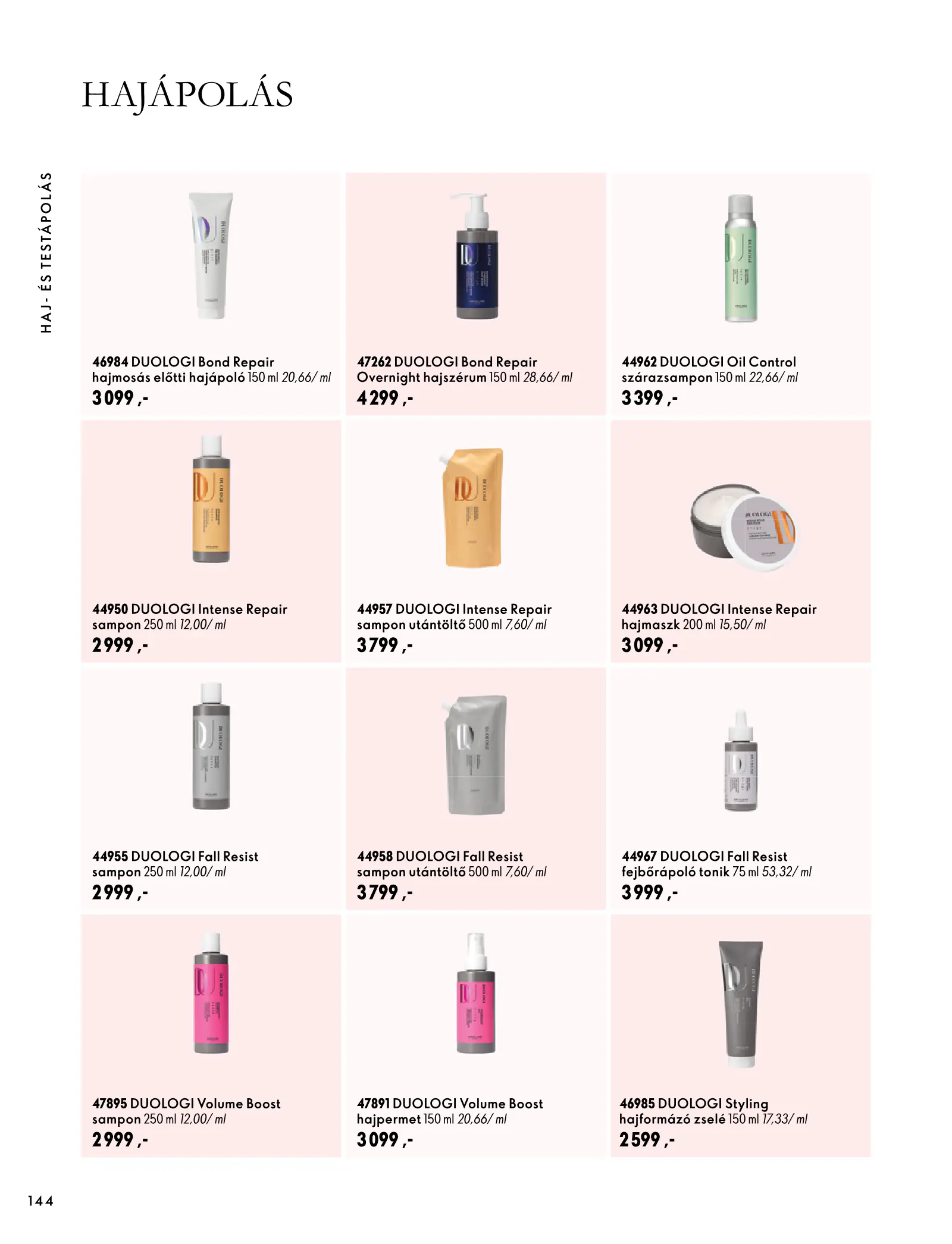 Oriflame akciós újság, 144. oldal (szept. 30. – nov. 10.)