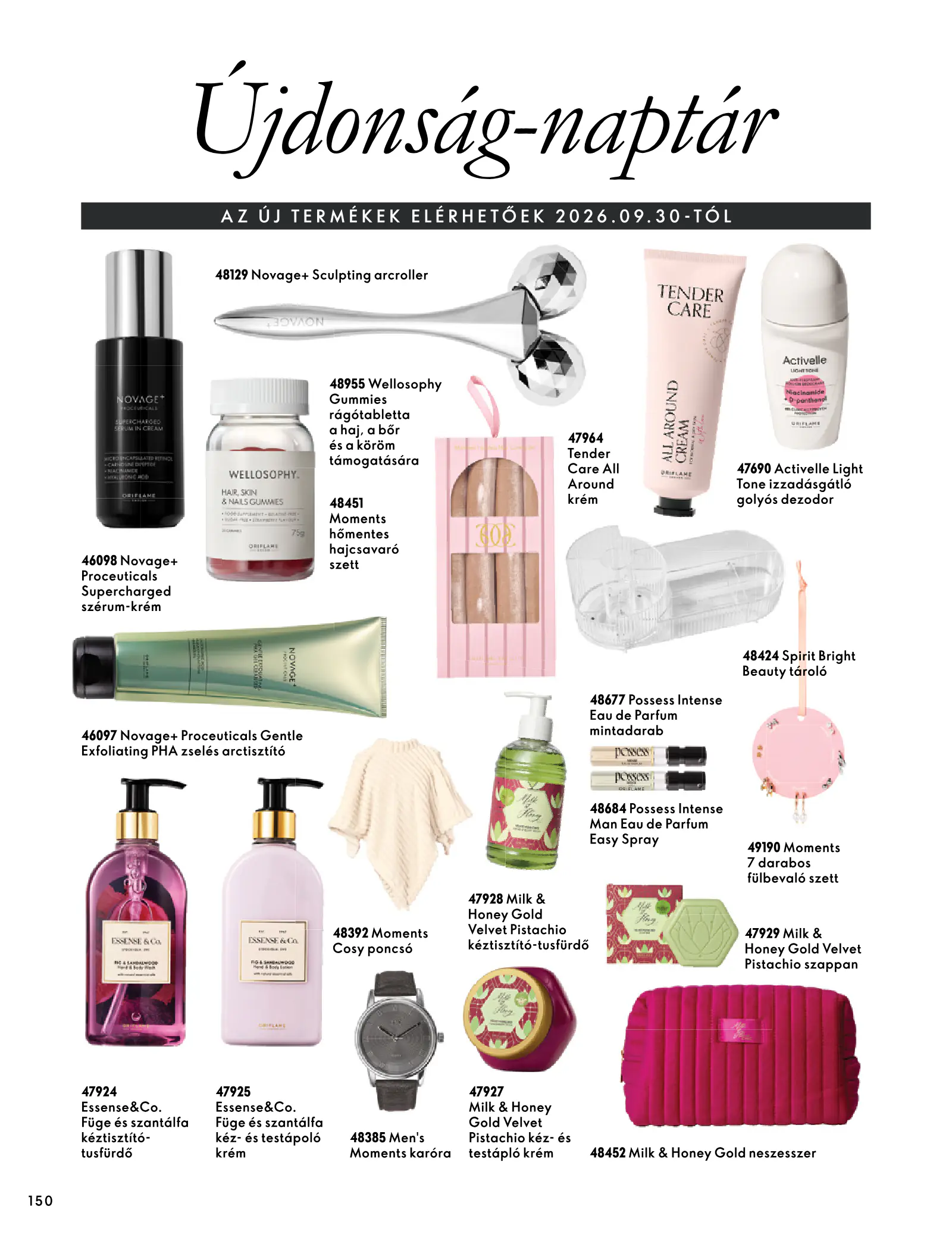 Oriflame akciós újság, 150. oldal (szept. 30. – nov. 10.)