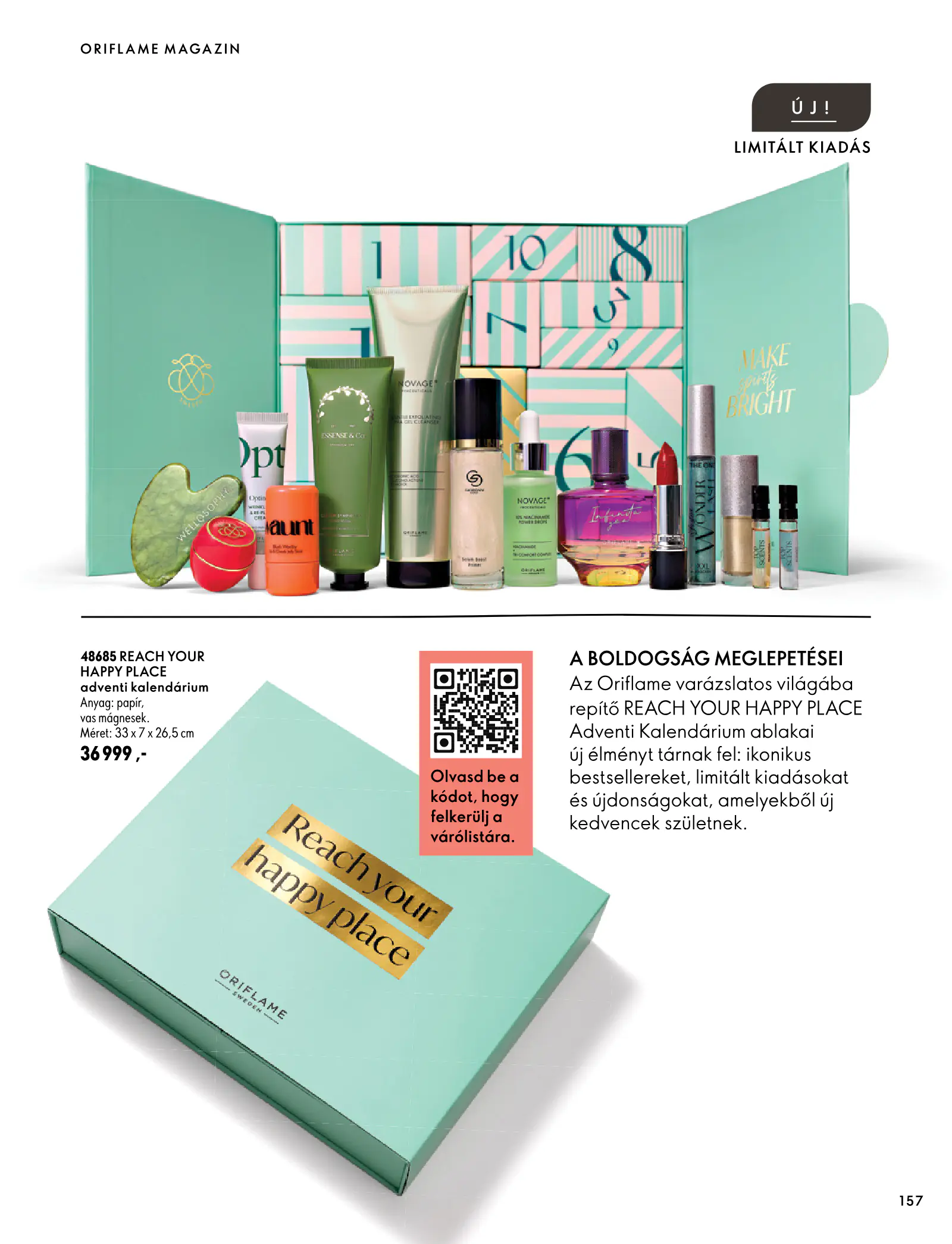 Oriflame akciós újság, 157. oldal (szept. 30. – nov. 10.)