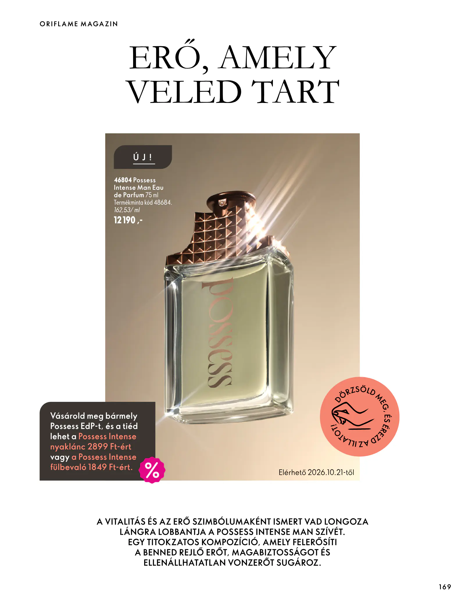 Oriflame akciós újság, 169. oldal (szept. 30. – nov. 10.)