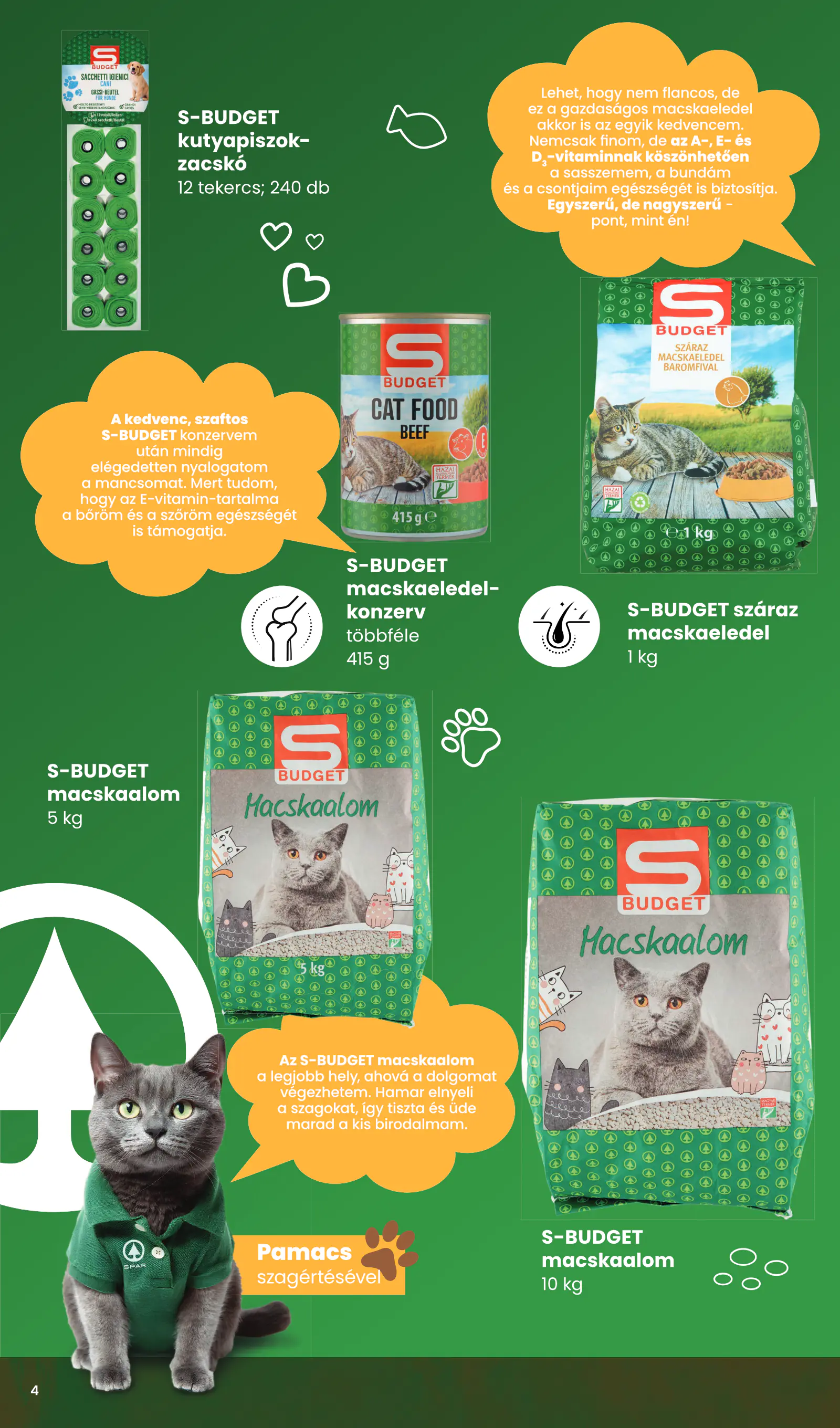 Spar Állateledel katalógus, 4. oldal (szept. 1-jétől)