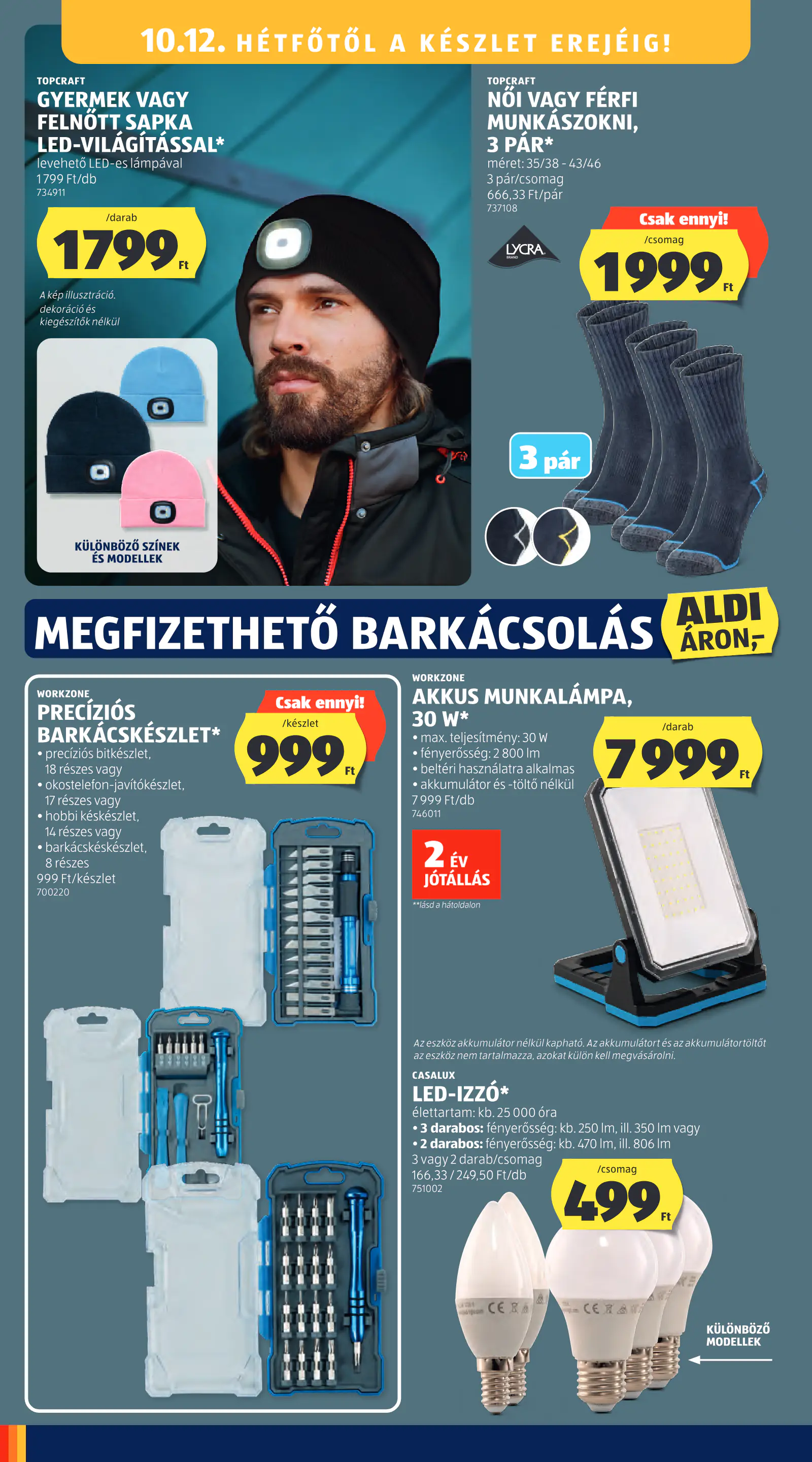 Aldi Középső sor termékei, 41. hét, 10. oldal (okt. 8–14.)
