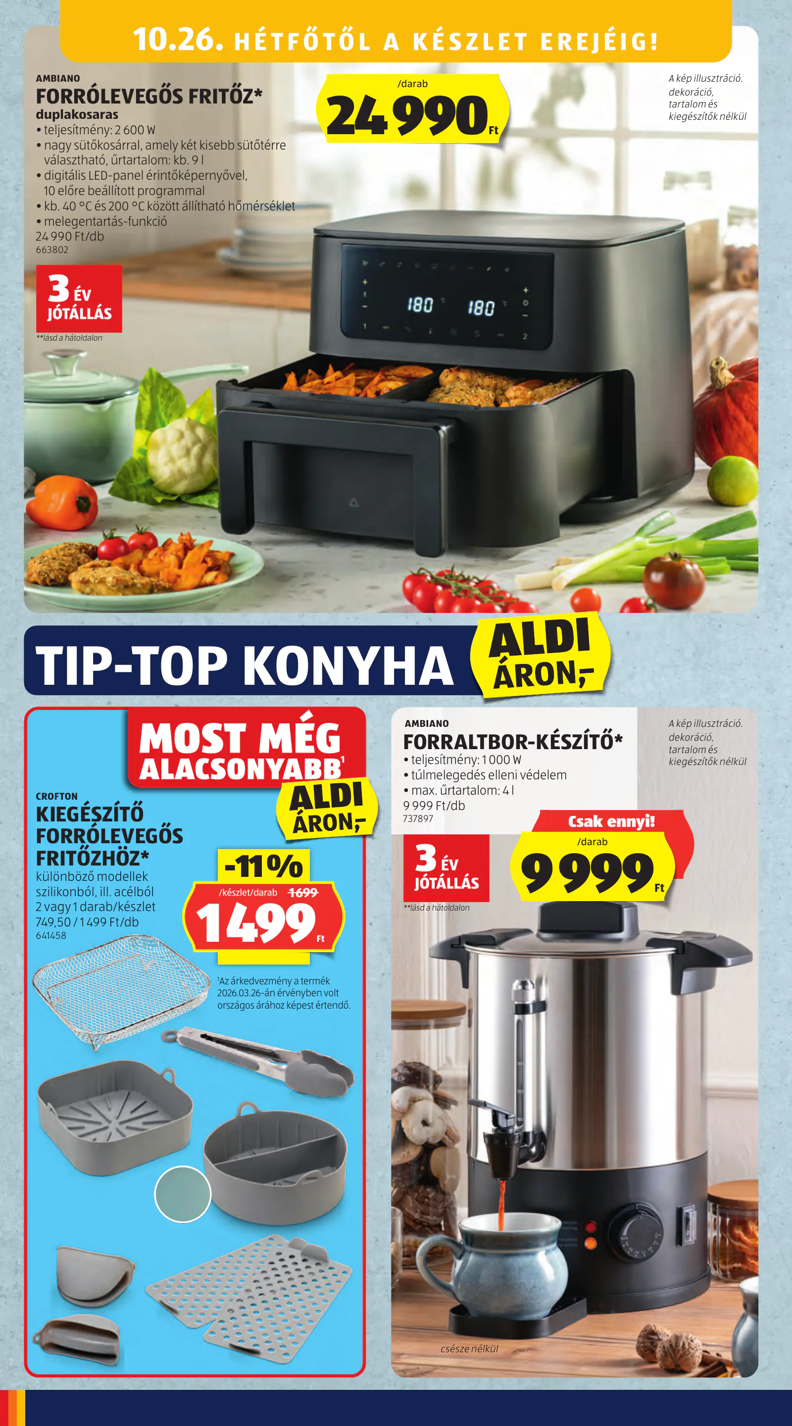 Aldi Középső sor termékei, 43. hét, 6. oldal (okt. 22–28.)