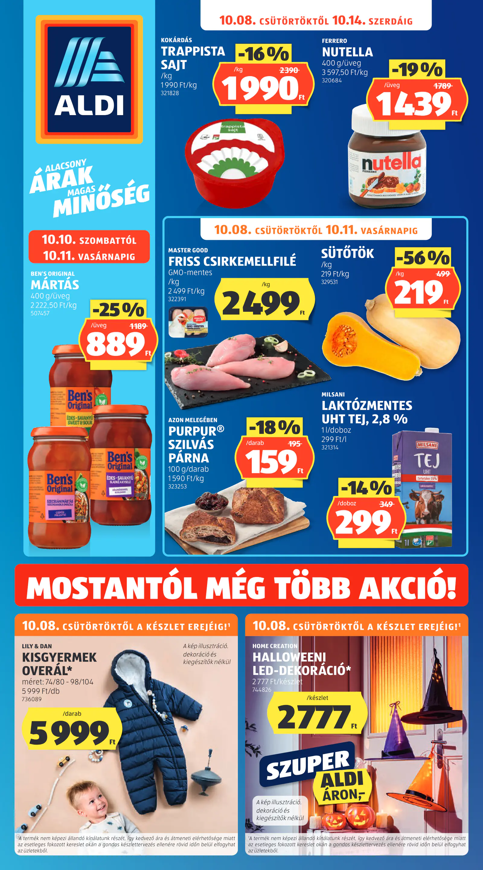 Aldi online akciós újság, 41. hét, 1. oldal (okt. 8–14.)