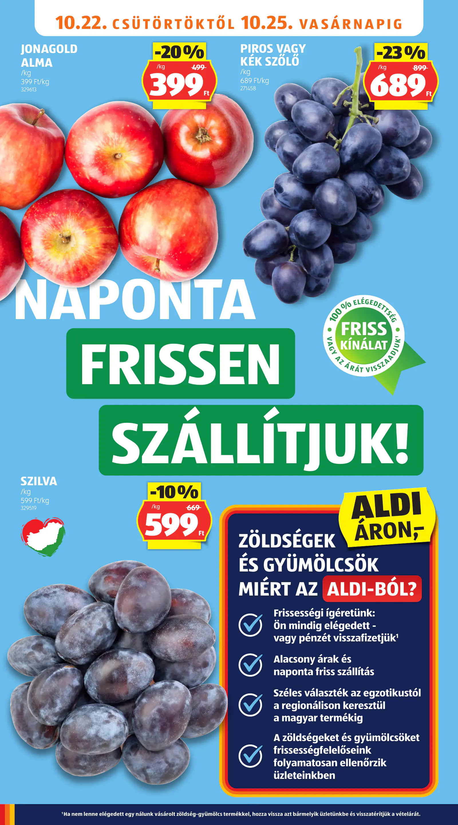 Aldi online akciós újság, 43. hét, 6. oldal (okt. 22–28.)