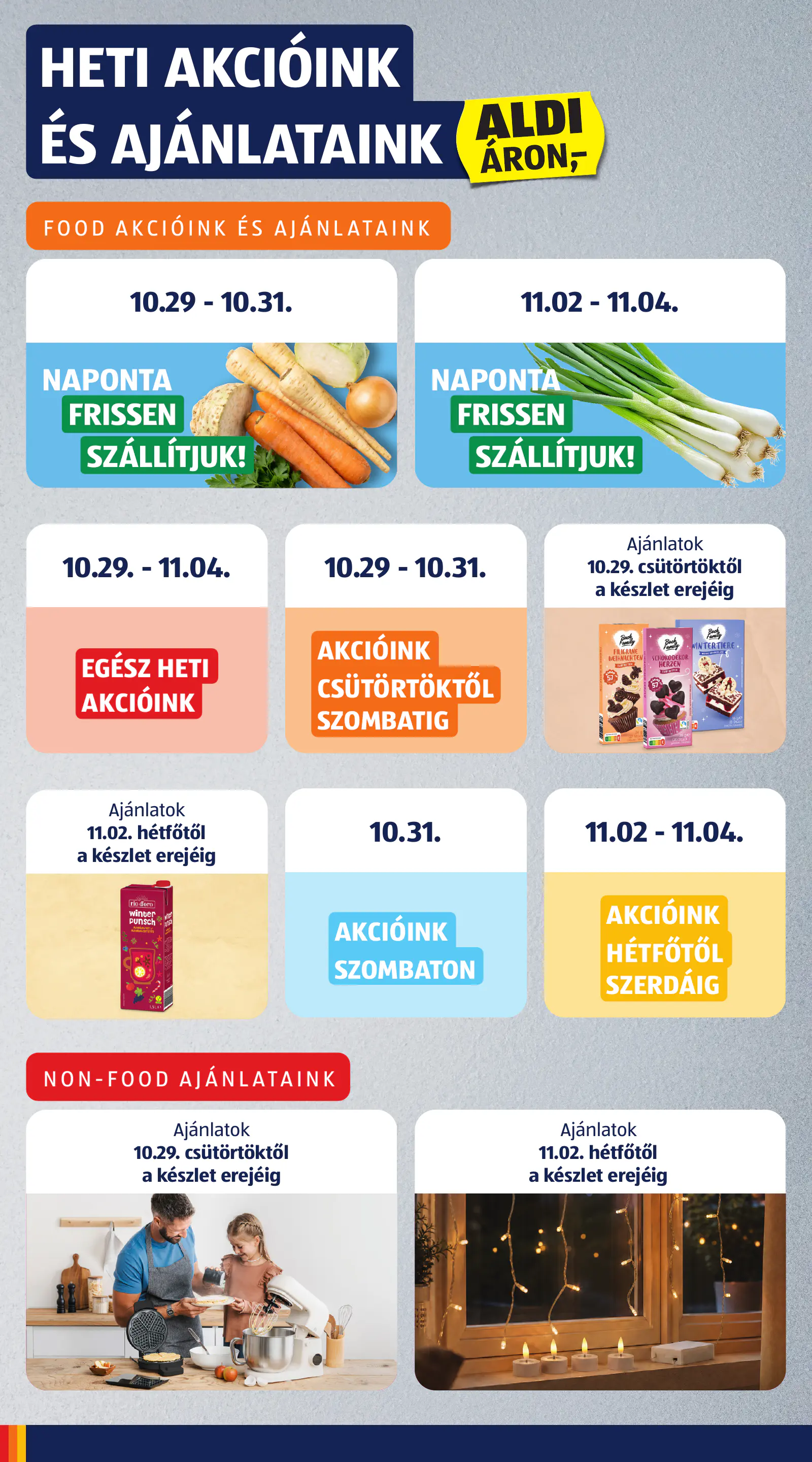 Aldi online akciós újság, 44. hét, 4. oldal (okt. 29. – nov. 4.)