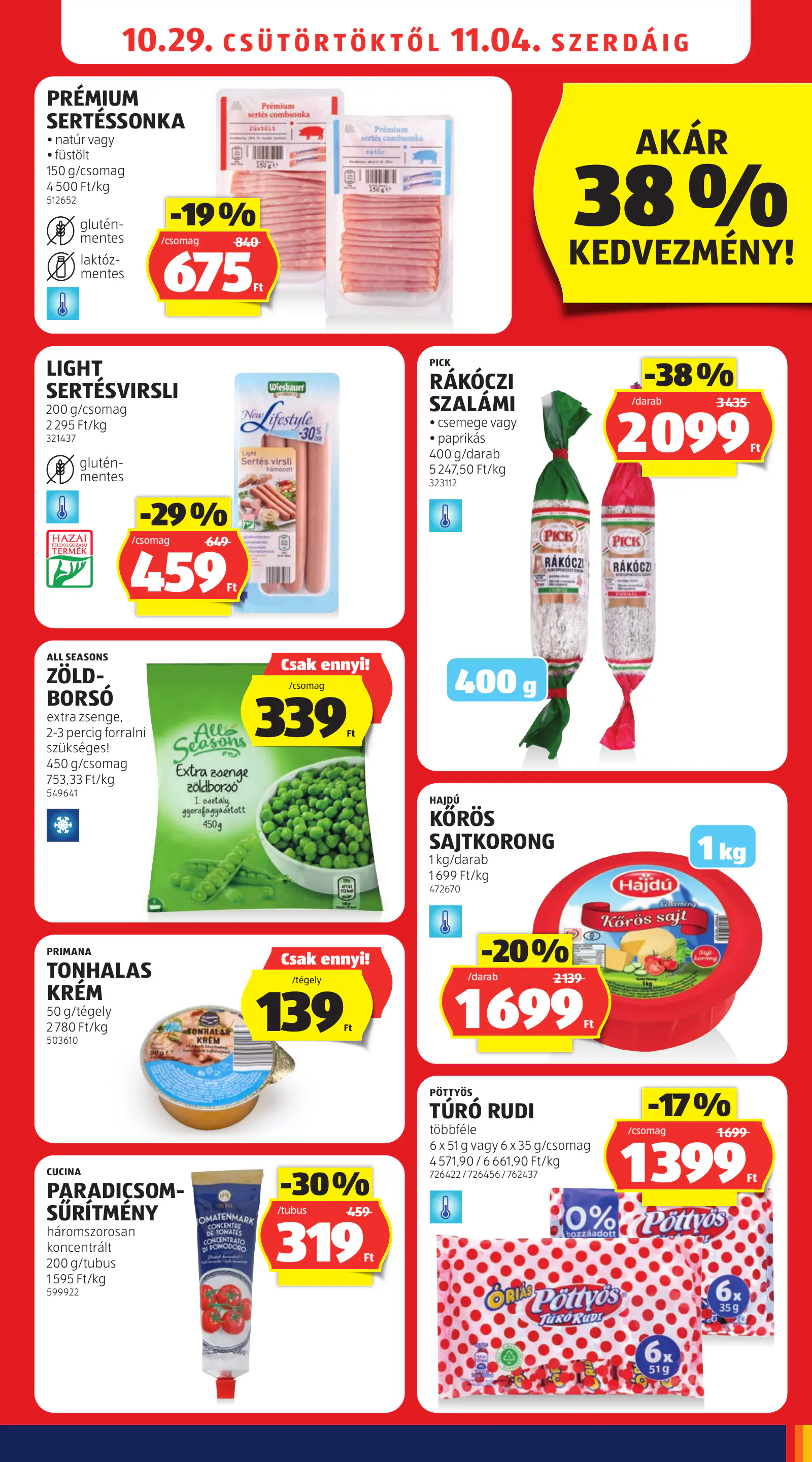 Aldi online akciós újság, 44. hét, 11. oldal (okt. 29. – nov. 4.)