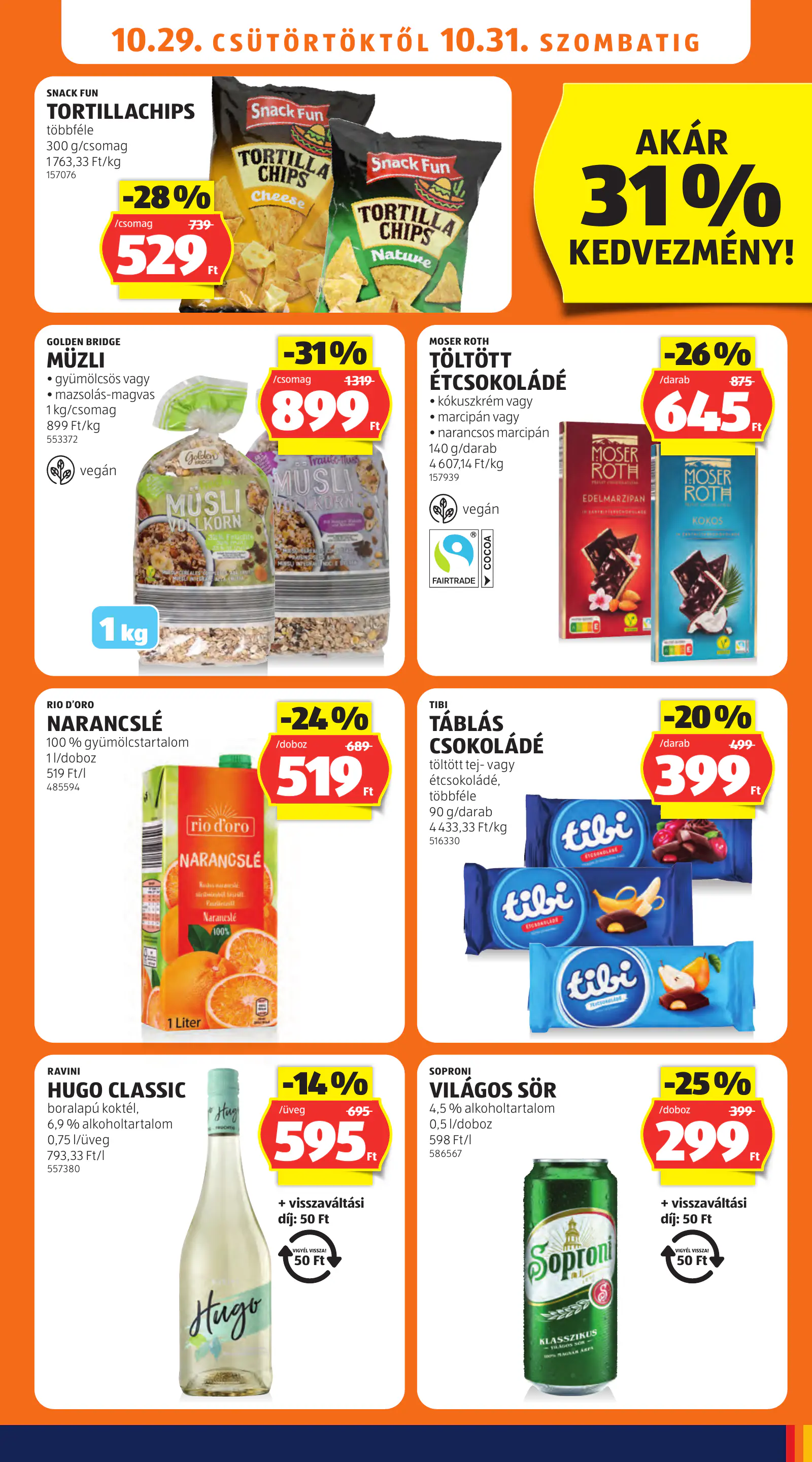 Aldi online akciós újság, 44. hét, 15. oldal (okt. 29. – nov. 4.)