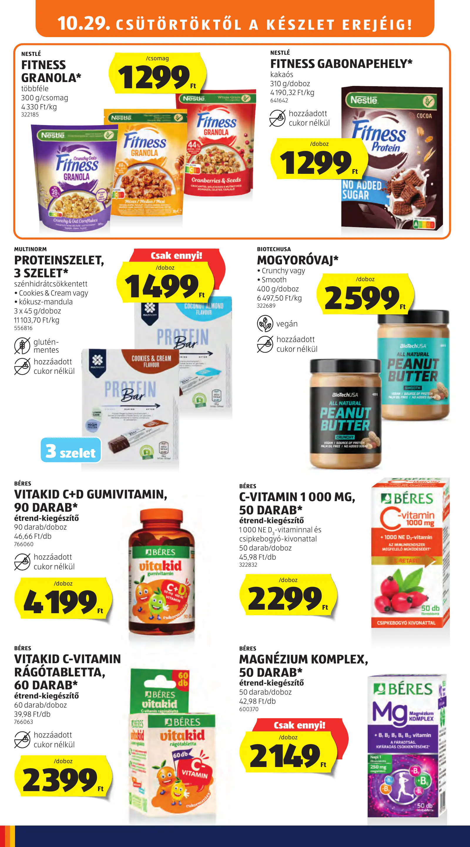Aldi online akciós újság, 44. hét, 18. oldal (okt. 29. – nov. 4.)