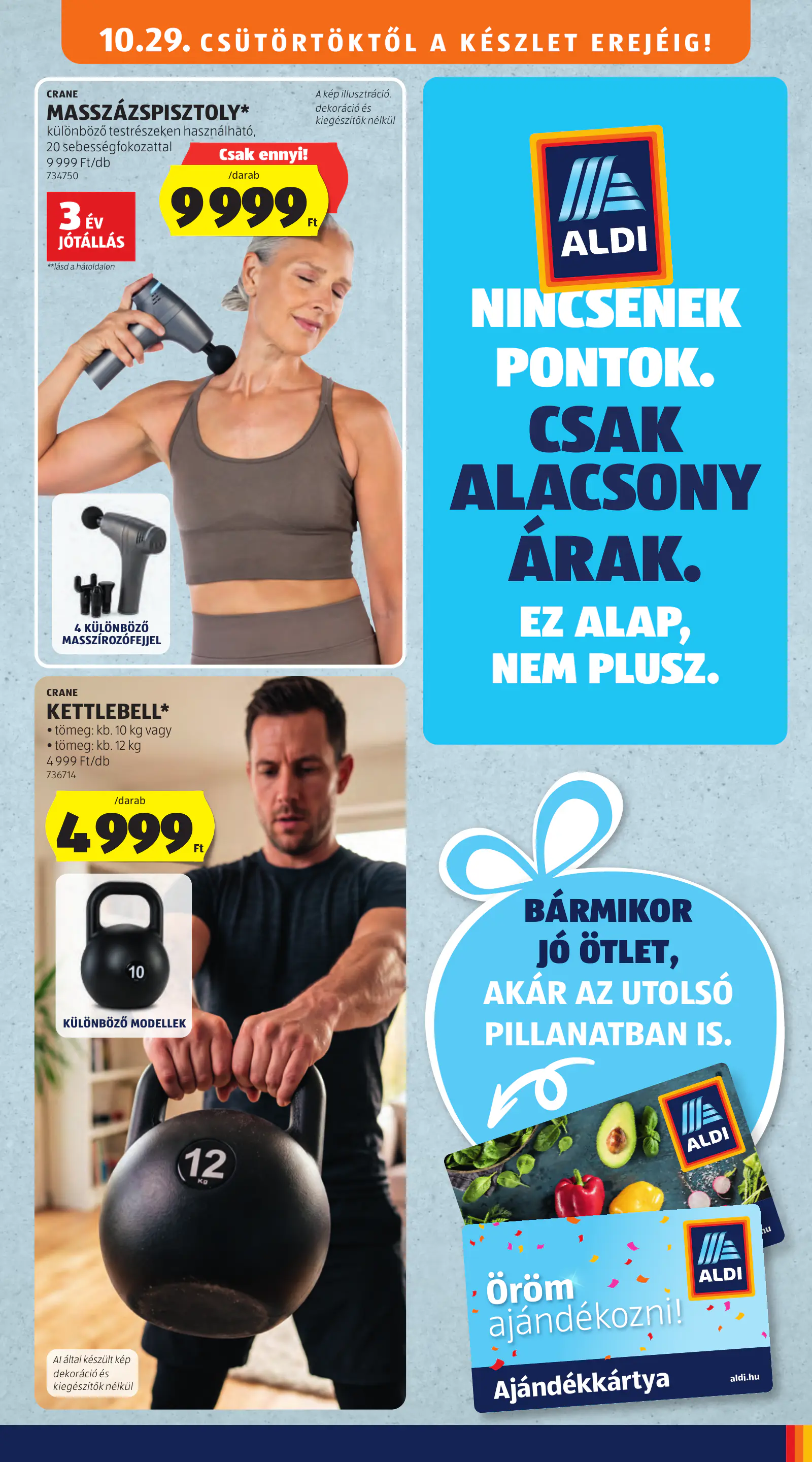 Aldi online akciós újság, 44. hét, 45. oldal (okt. 29. – nov. 4.)