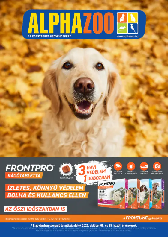 Alphazoo akciós újság – okt. 1–31.