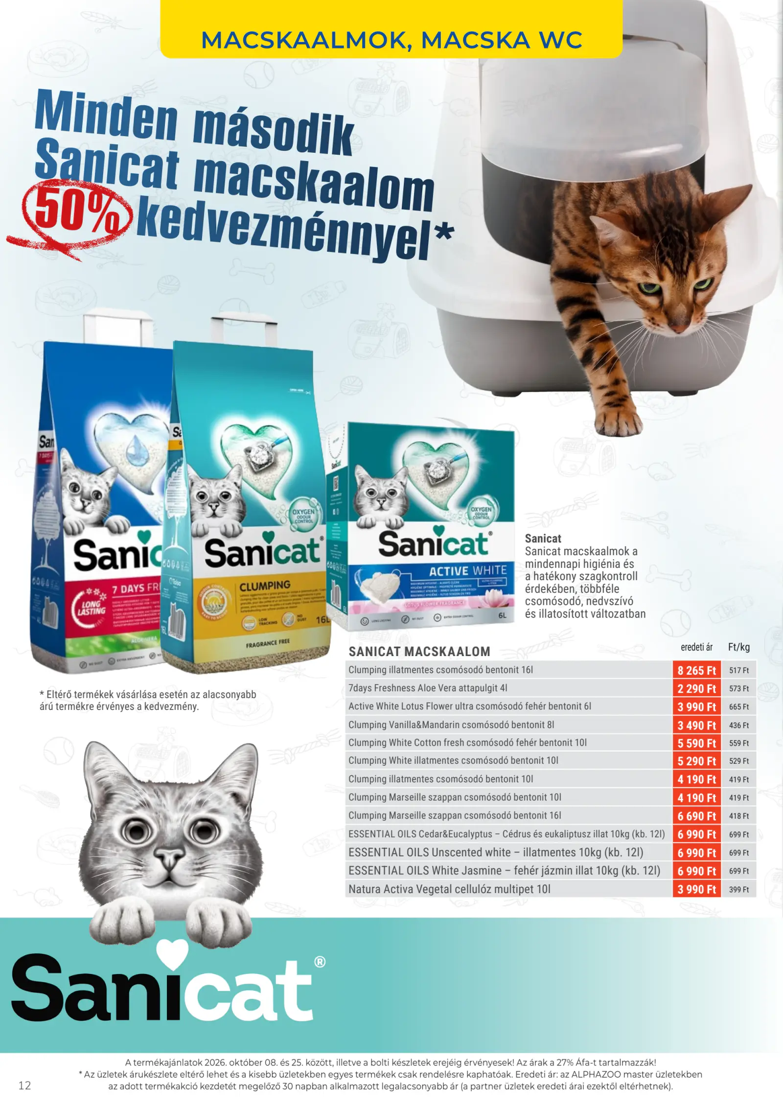 Alphazoo akciós újság, 12. oldal (okt. 1–31.)