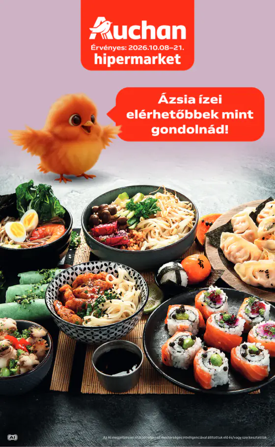 Auchan Ázsiai ajánlataink – okt. 8–21.