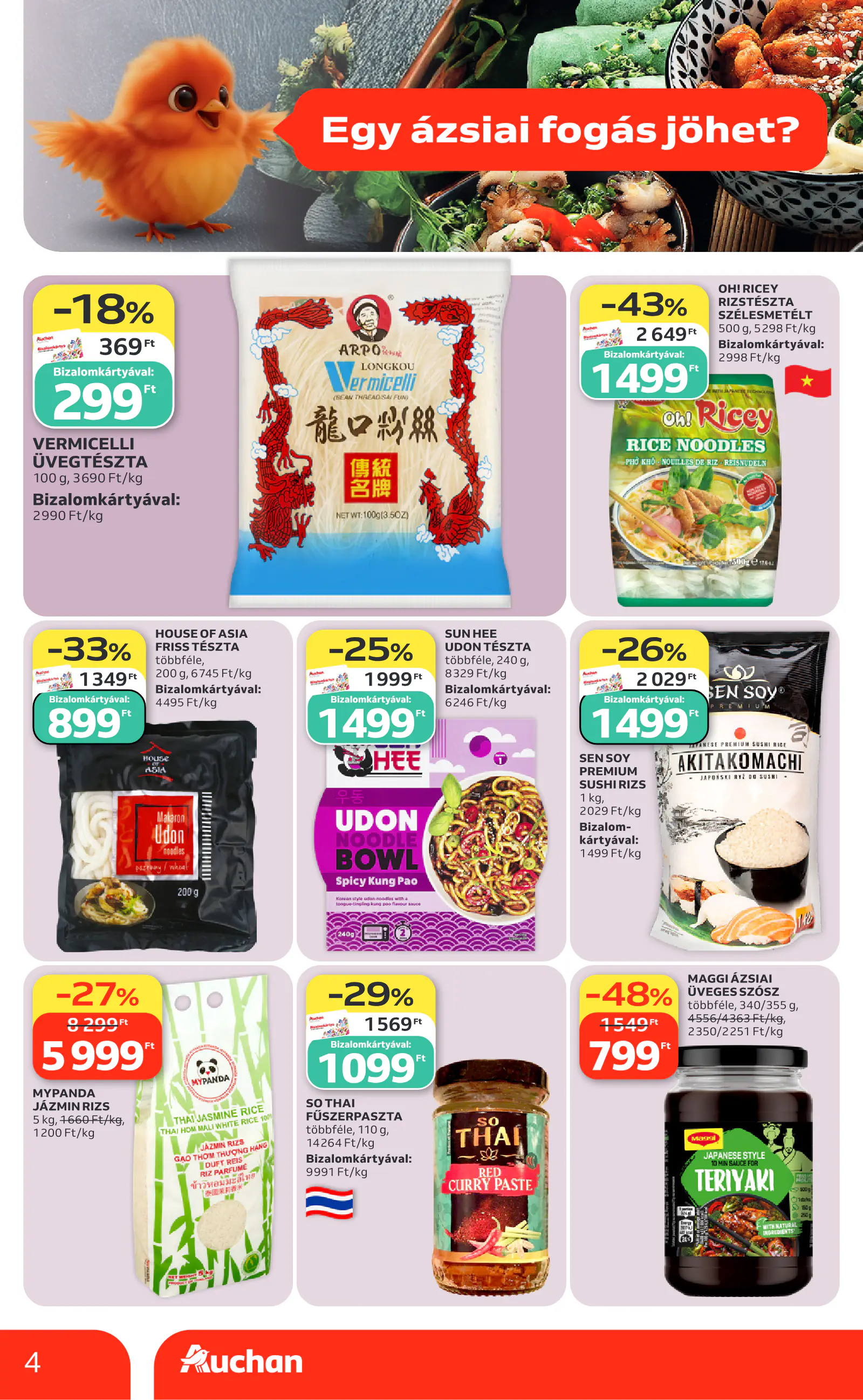 Auchan Ázsiai ajánlataink, 4. oldal (okt. 8–21.)