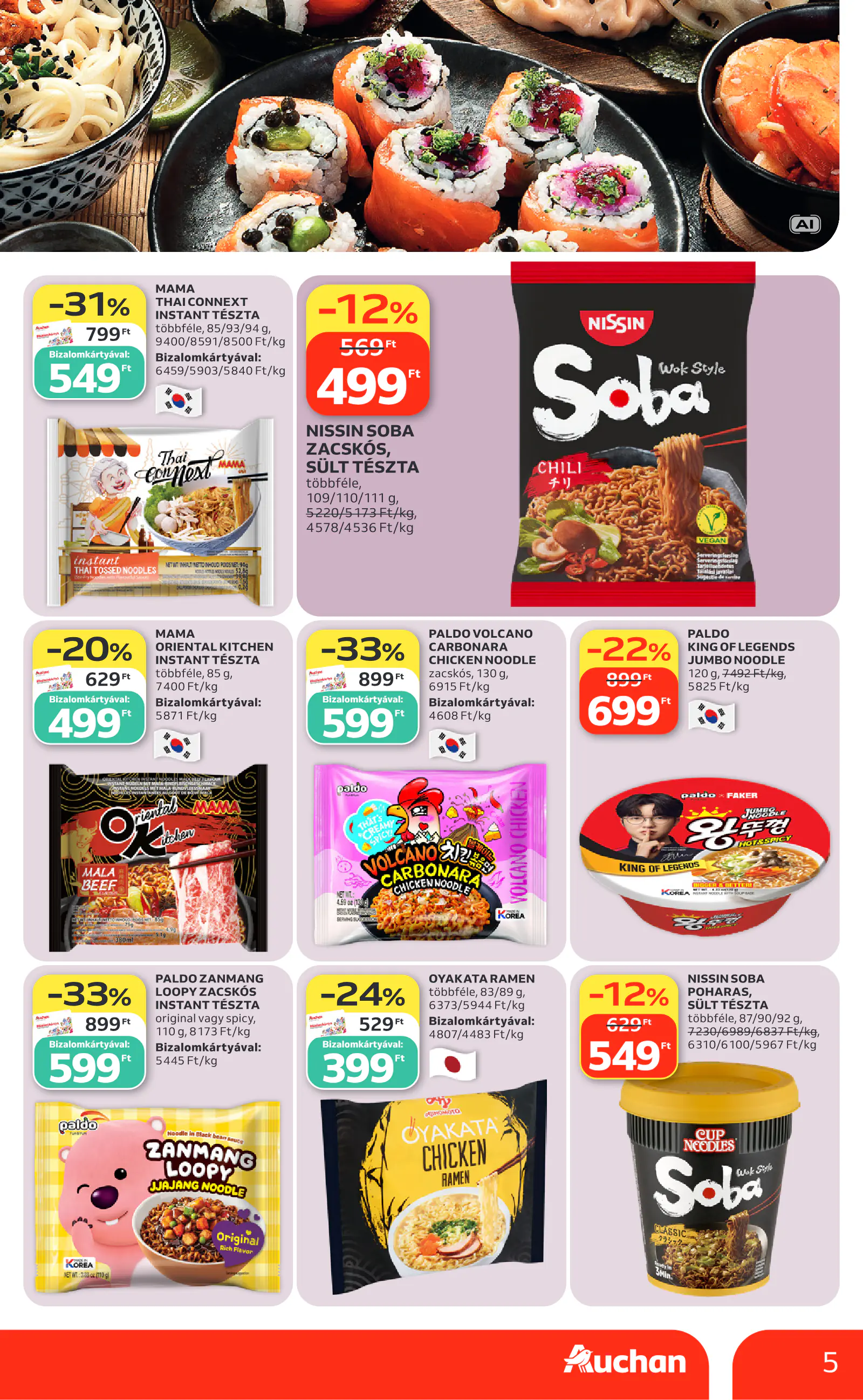 Auchan Ázsiai ajánlataink, 5. oldal (okt. 8–21.)