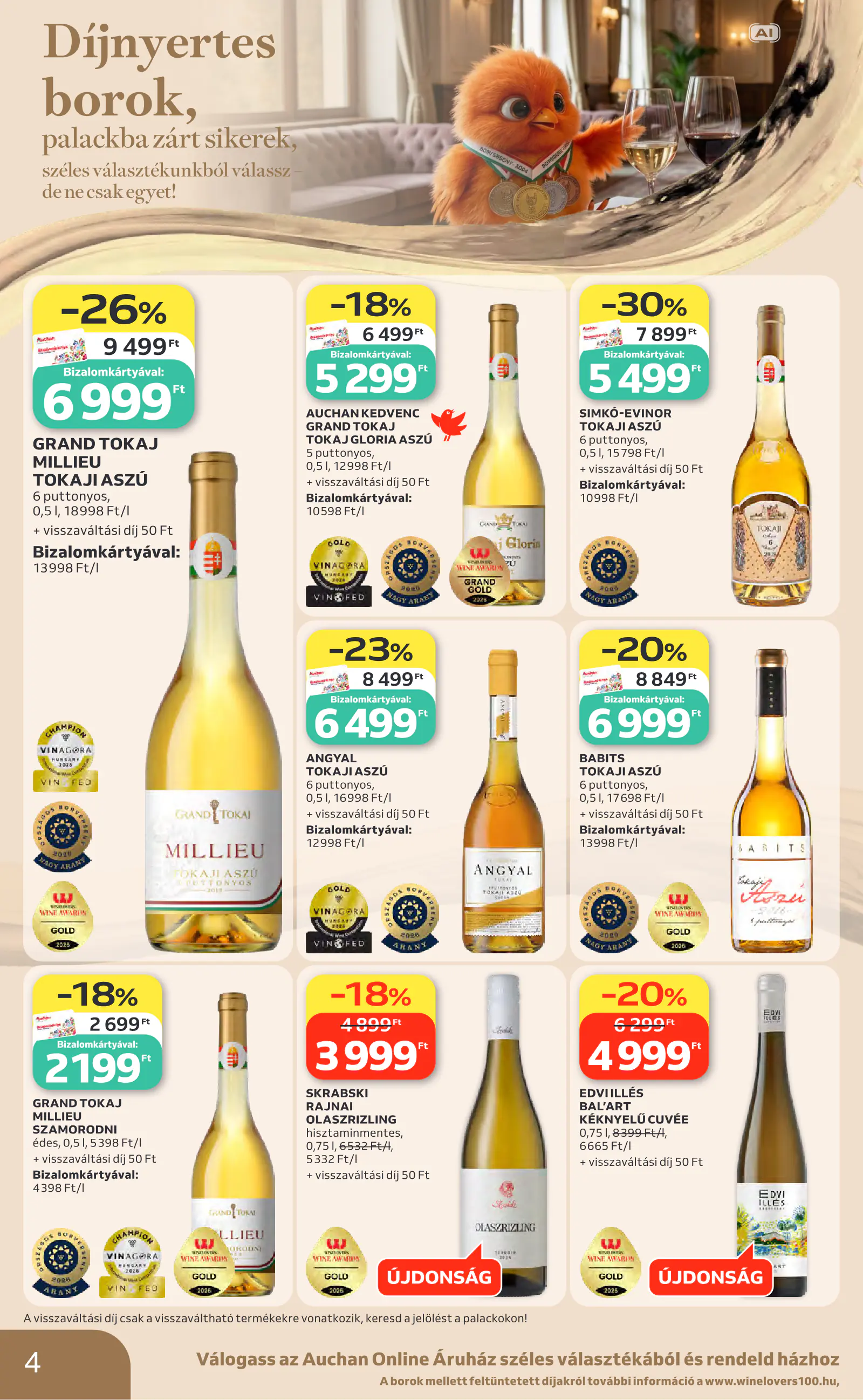 Auchan Bor ajánlataink, 4. oldal (okt. 1–21.)