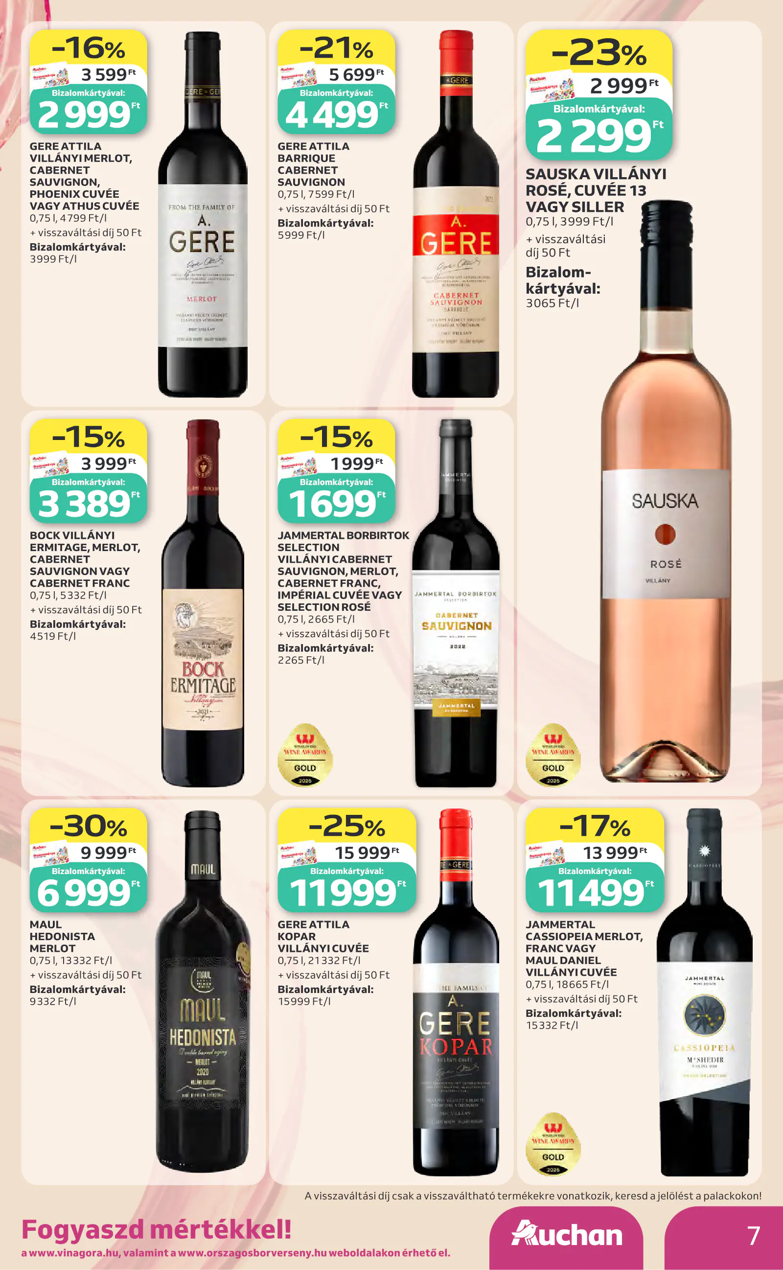 Auchan Bor ajánlataink, 7. oldal (okt. 1–21.)