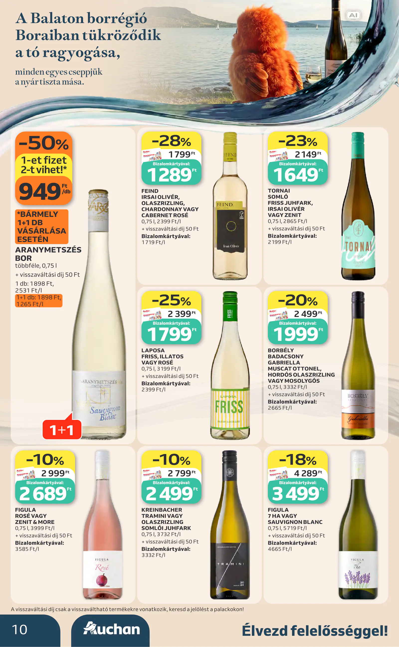 Auchan Bor ajánlataink, 10. oldal (okt. 1–21.)