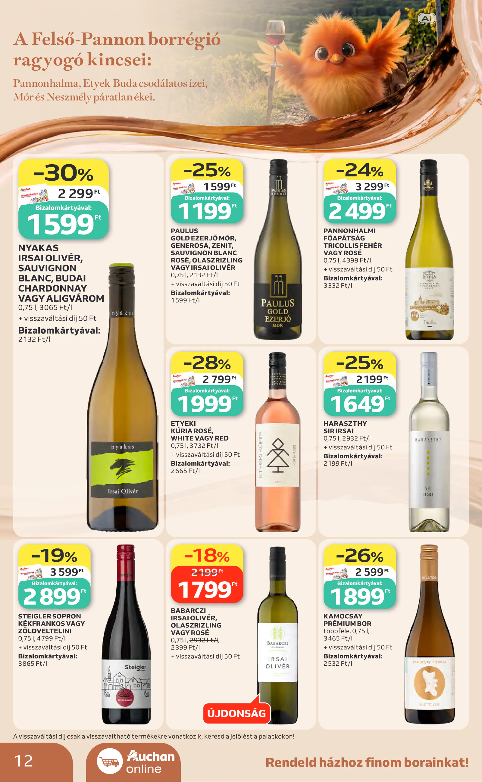 Auchan Bor ajánlataink, 12. oldal (okt. 1–21.)