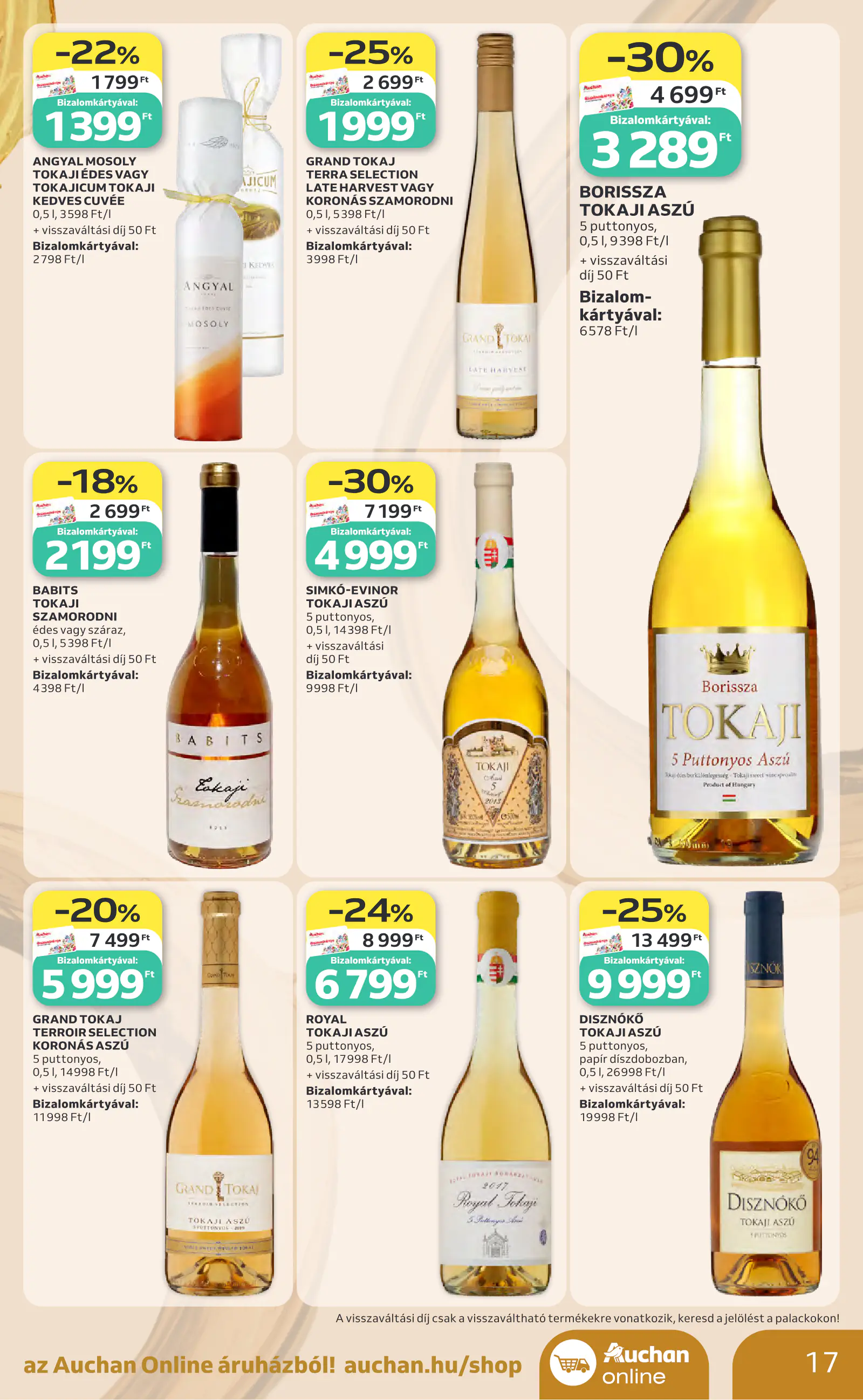 Auchan Bor ajánlataink, 17. oldal (okt. 1–21.)