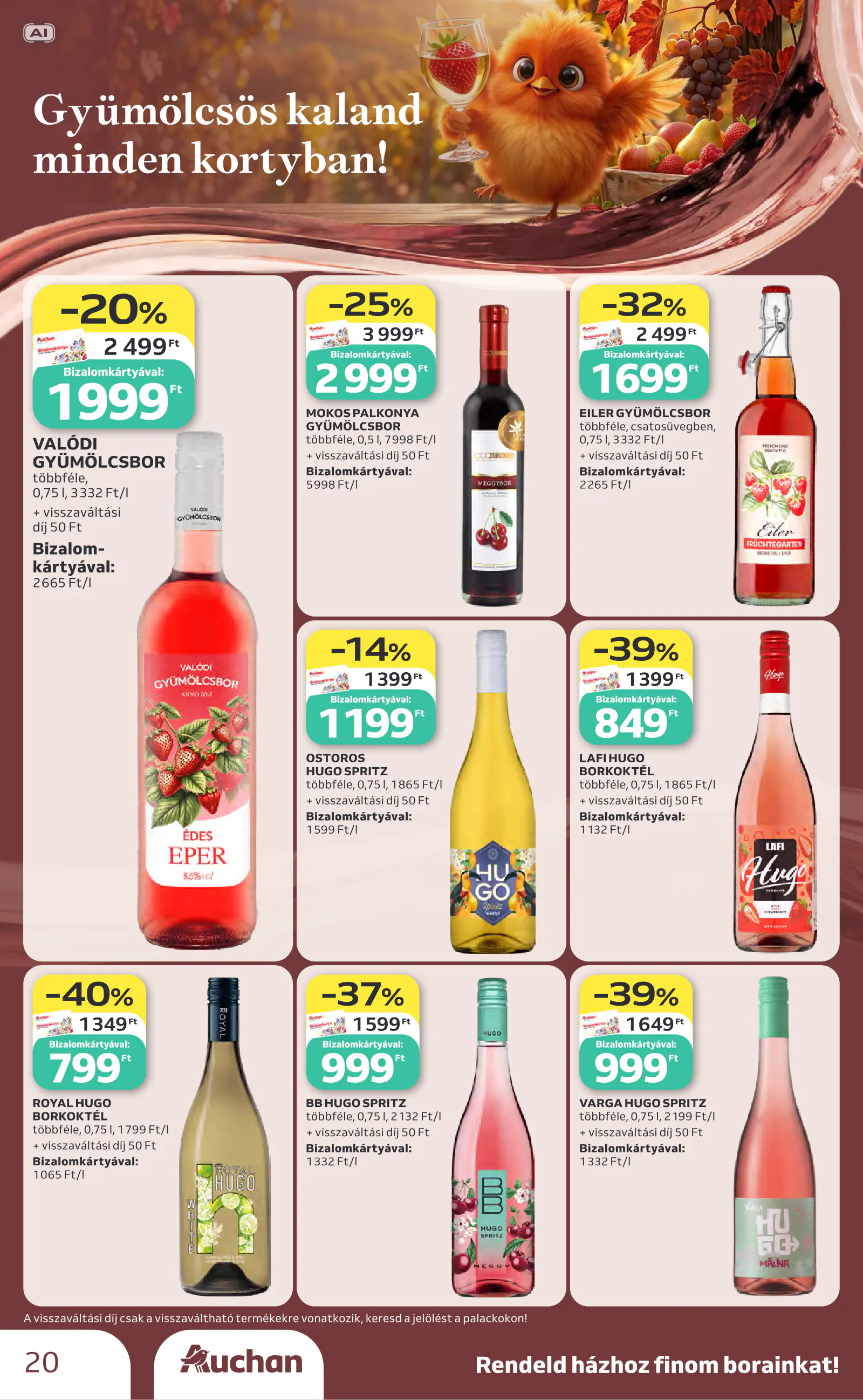 Auchan Bor ajánlataink, 20. oldal (okt. 1–21.)