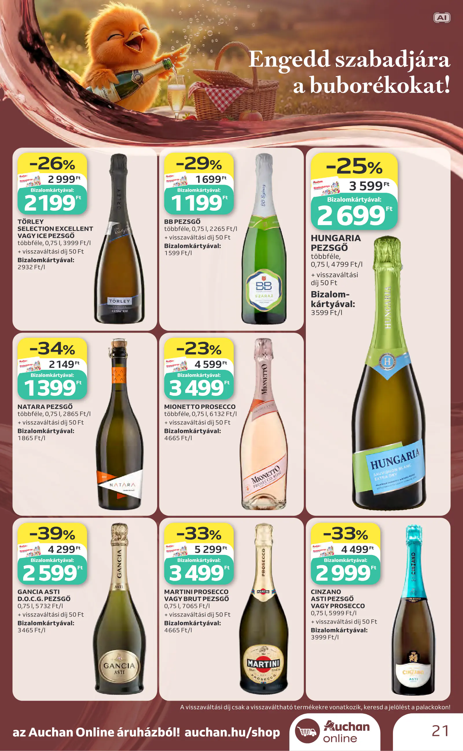 Auchan Bor ajánlataink, 21. oldal (okt. 1–21.)