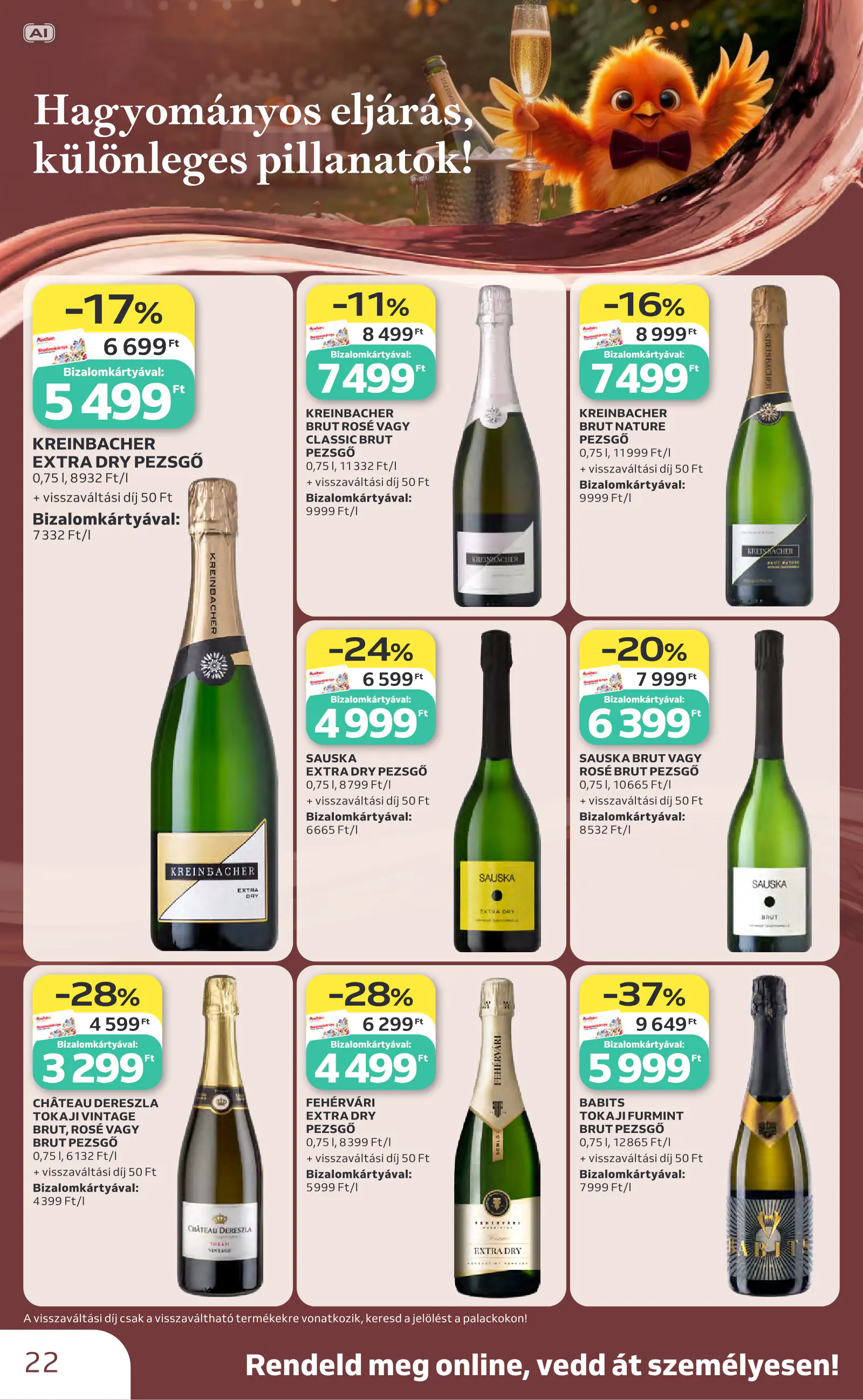 Auchan Bor ajánlataink, 22. oldal (okt. 1–21.)