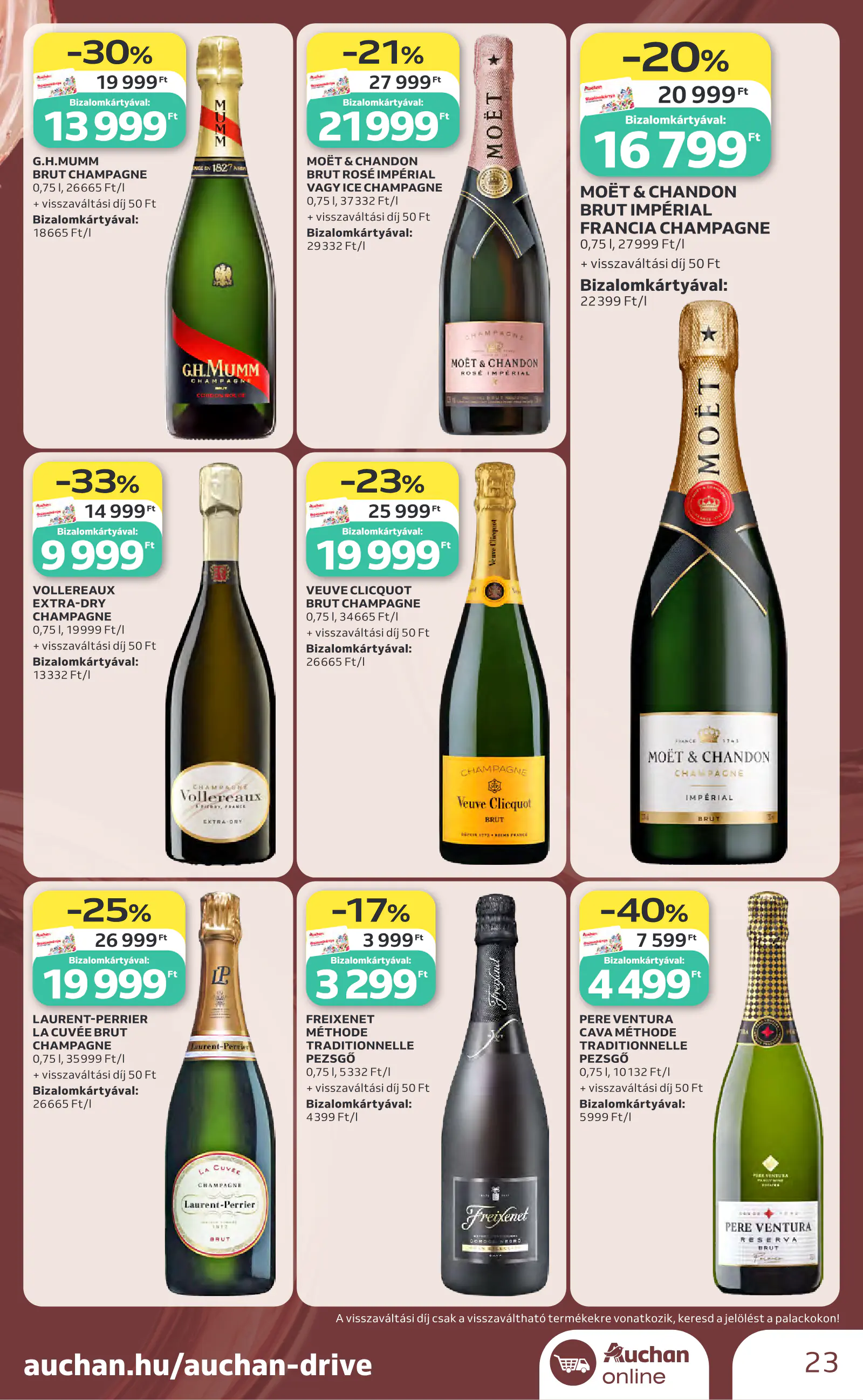 Auchan Bor ajánlataink, 23. oldal (okt. 1–21.)