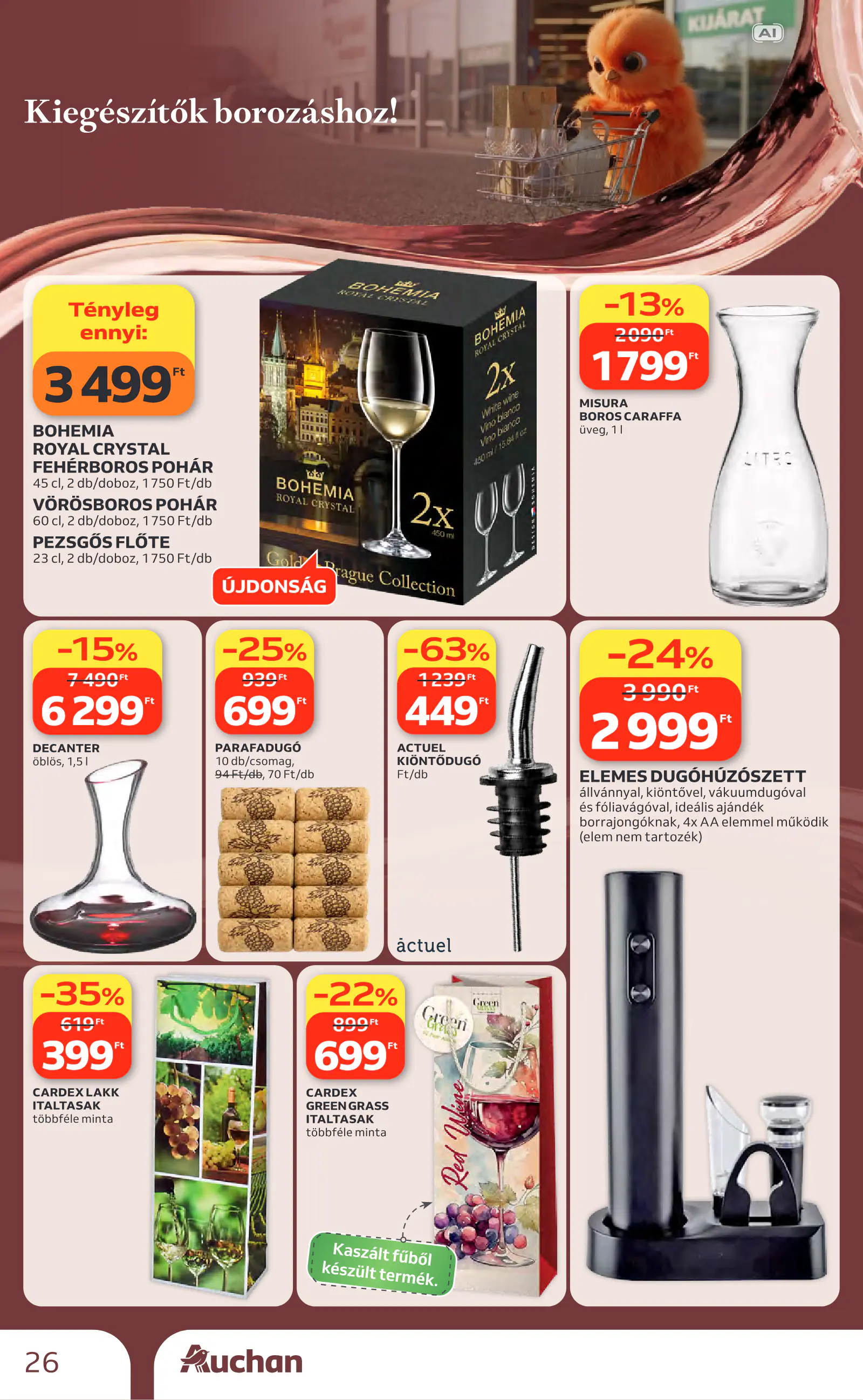 Auchan Bor ajánlataink, 26. oldal (okt. 1–21.)