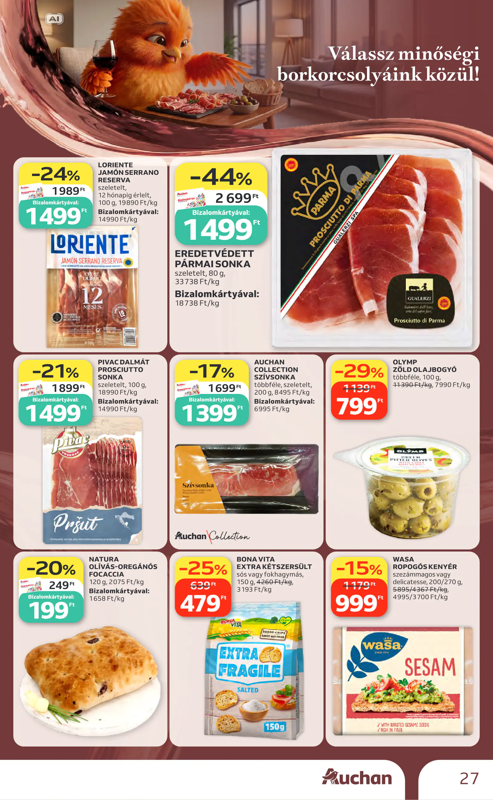 Auchan Bor ajánlataink, 27. oldal (okt. 1–21.)