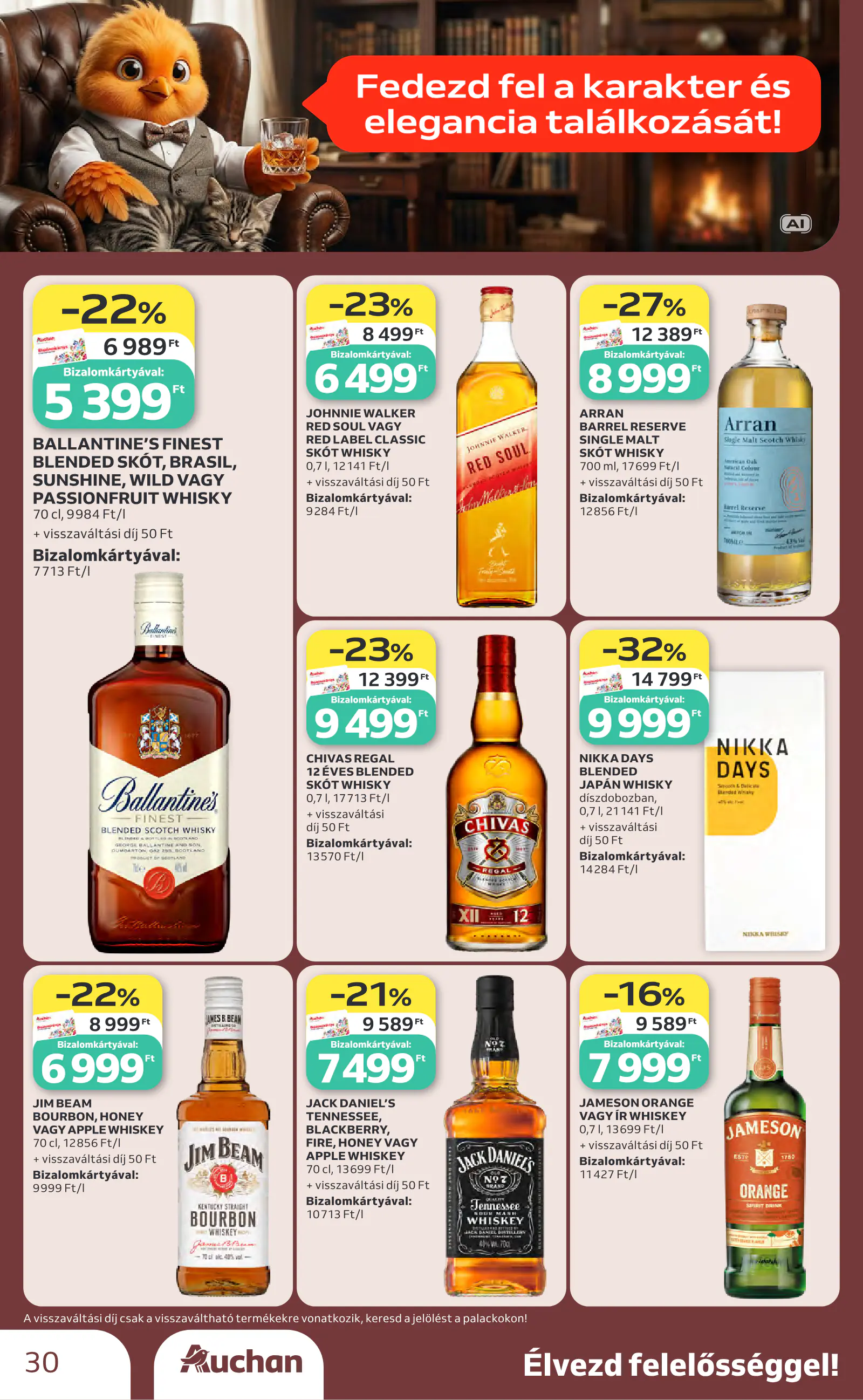 Auchan Bor ajánlataink, 30. oldal (okt. 1–21.)