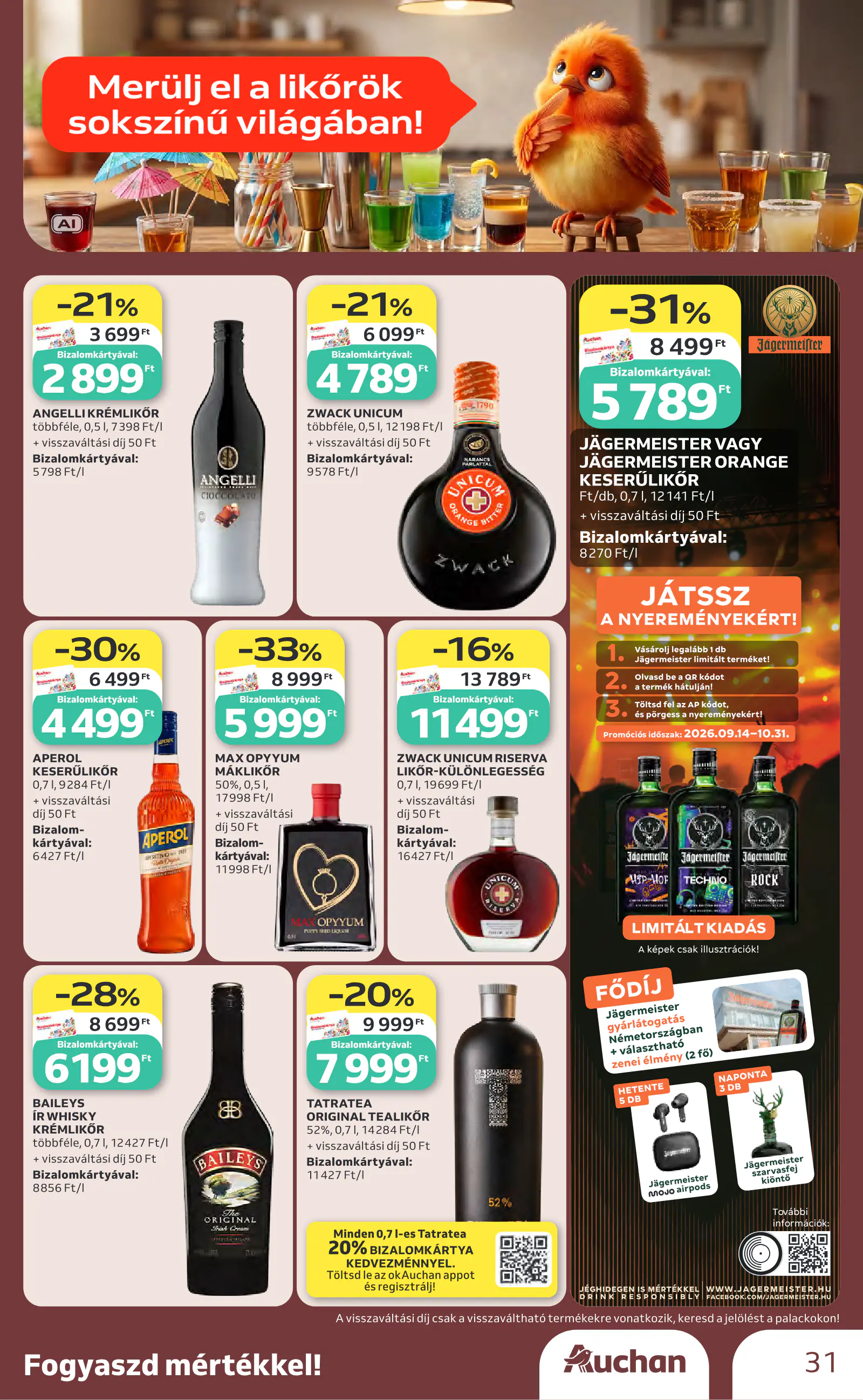 Auchan Bor ajánlataink, 31. oldal (okt. 1–21.)
