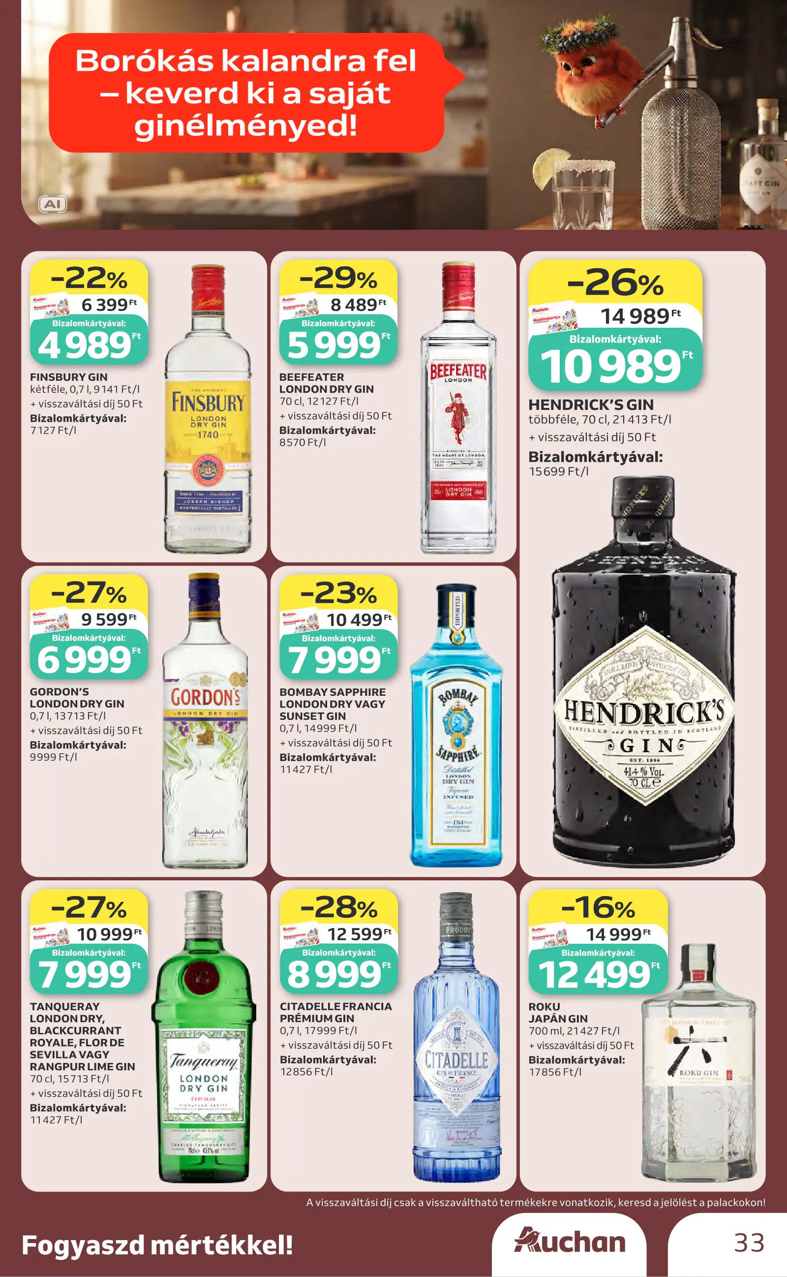 Auchan Bor ajánlataink, 33. oldal (okt. 1–21.)