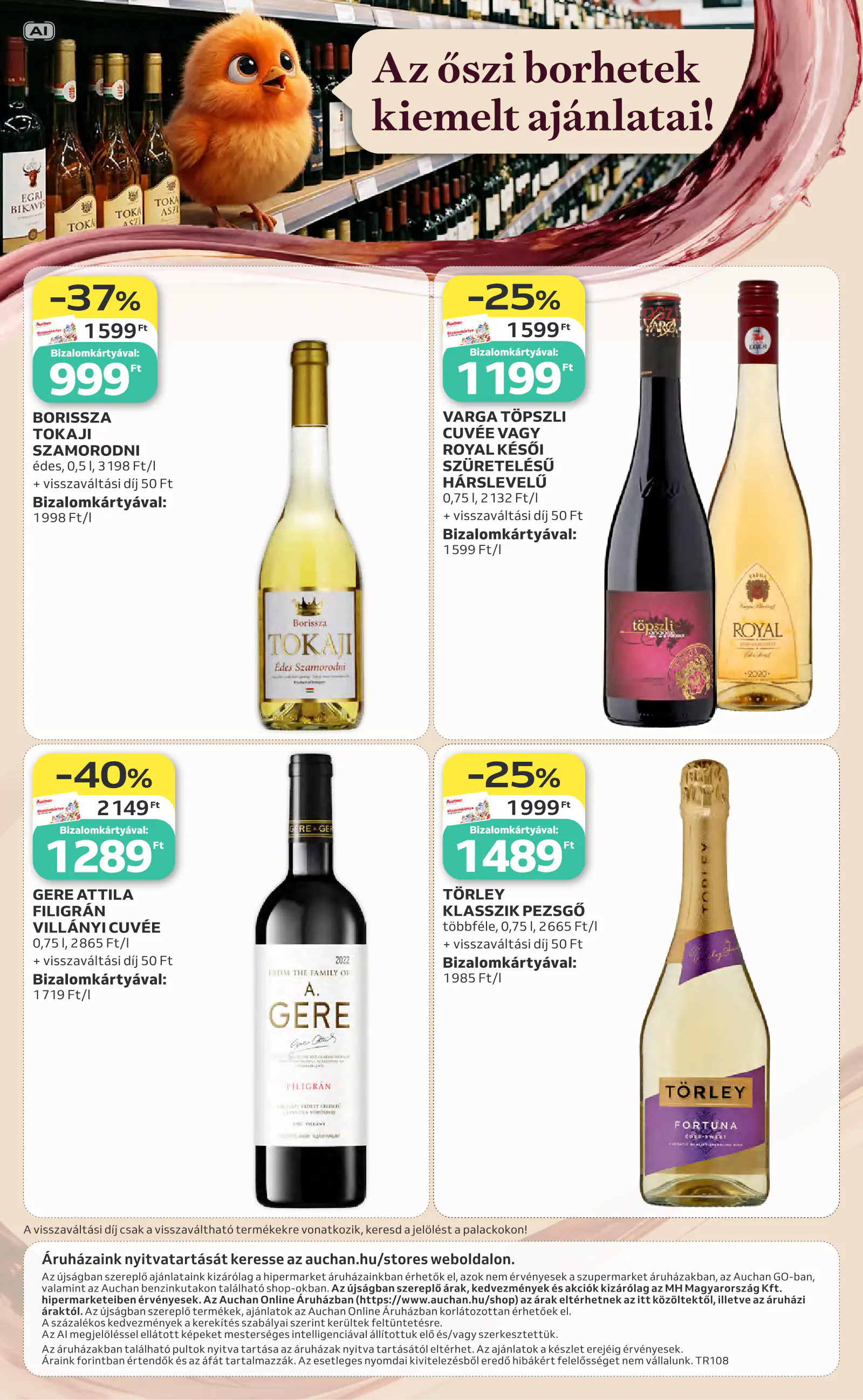 Auchan Bor ajánlataink, 36. oldal (okt. 1–21.)