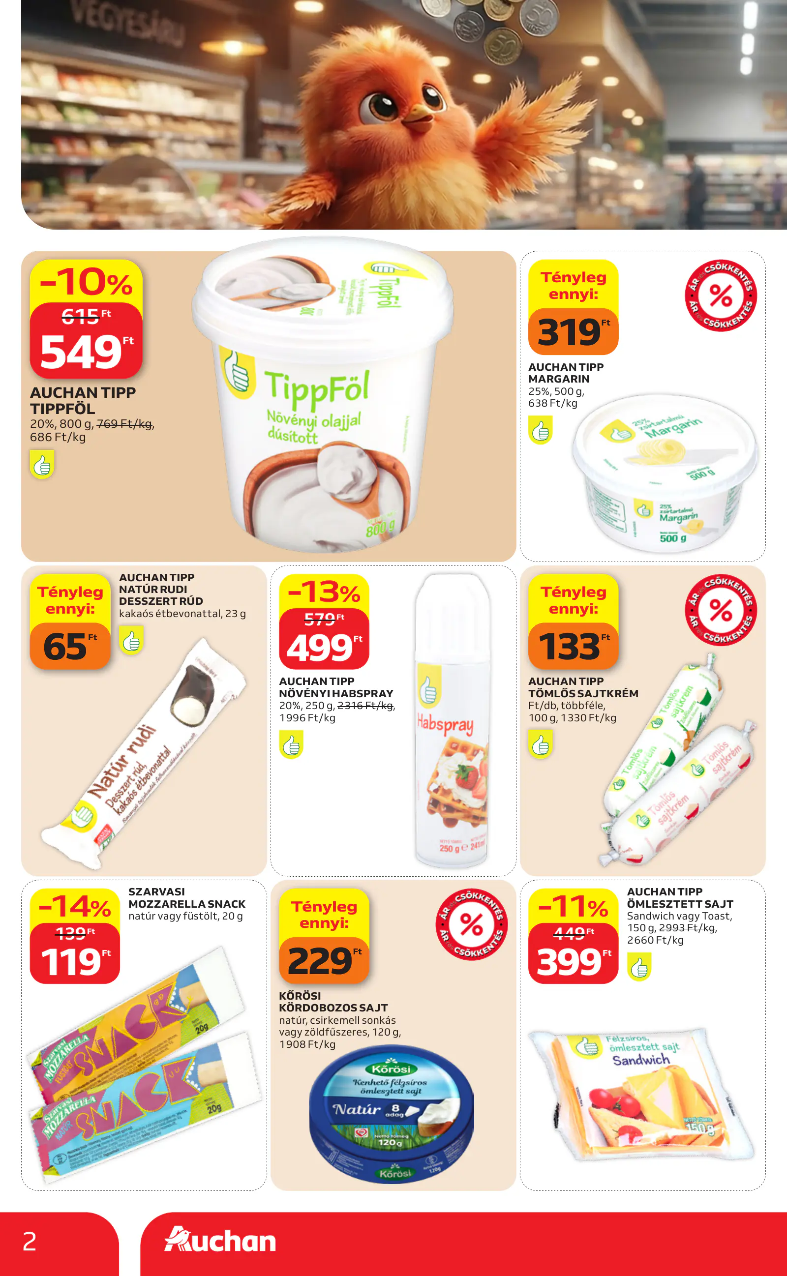Auchan Filléres ajánlataink, 2. oldal (okt. 29. – nov. 4.)