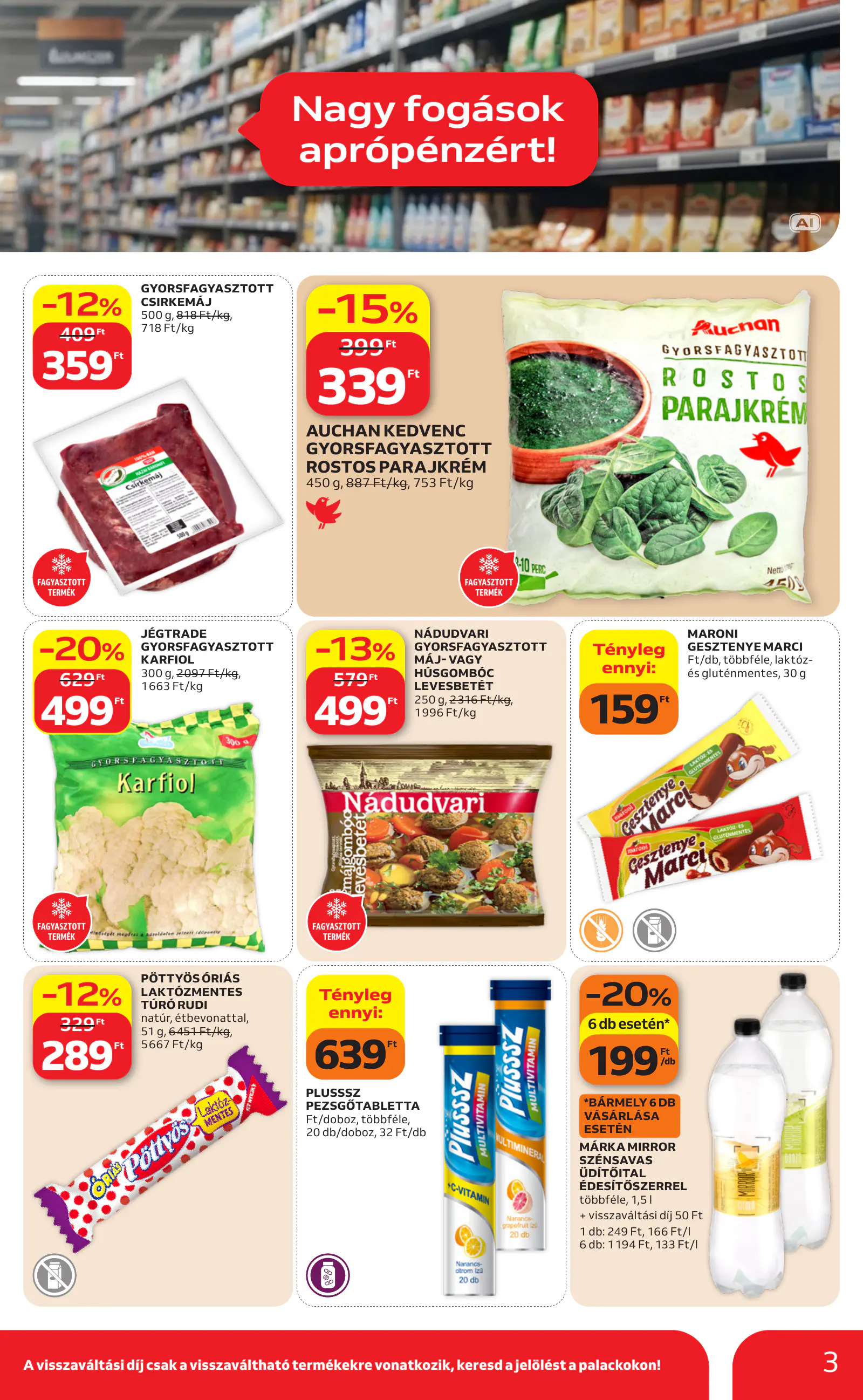 Auchan Filléres ajánlataink, 3. oldal (okt. 29. – nov. 4.)