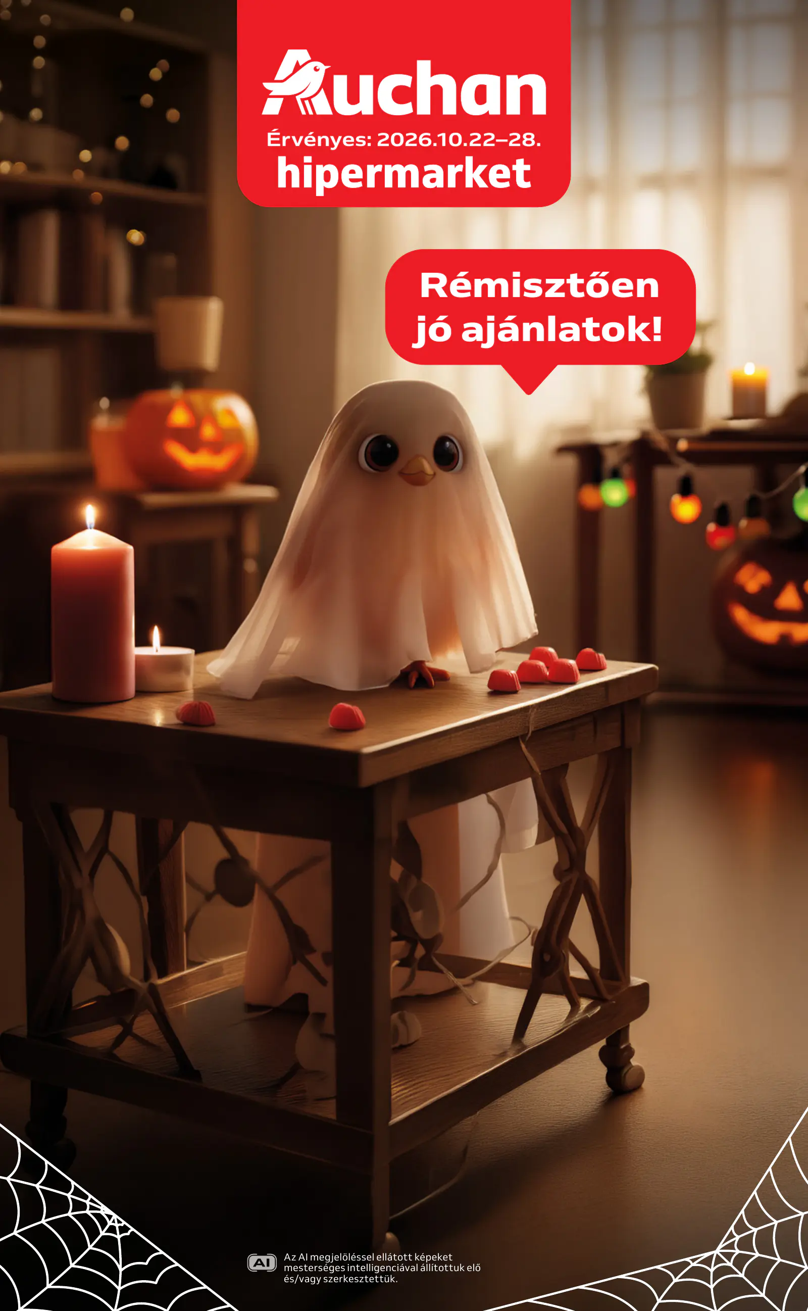 Auchan Halloweeni ajánlataink, 1. oldal (okt. 22–28.)
