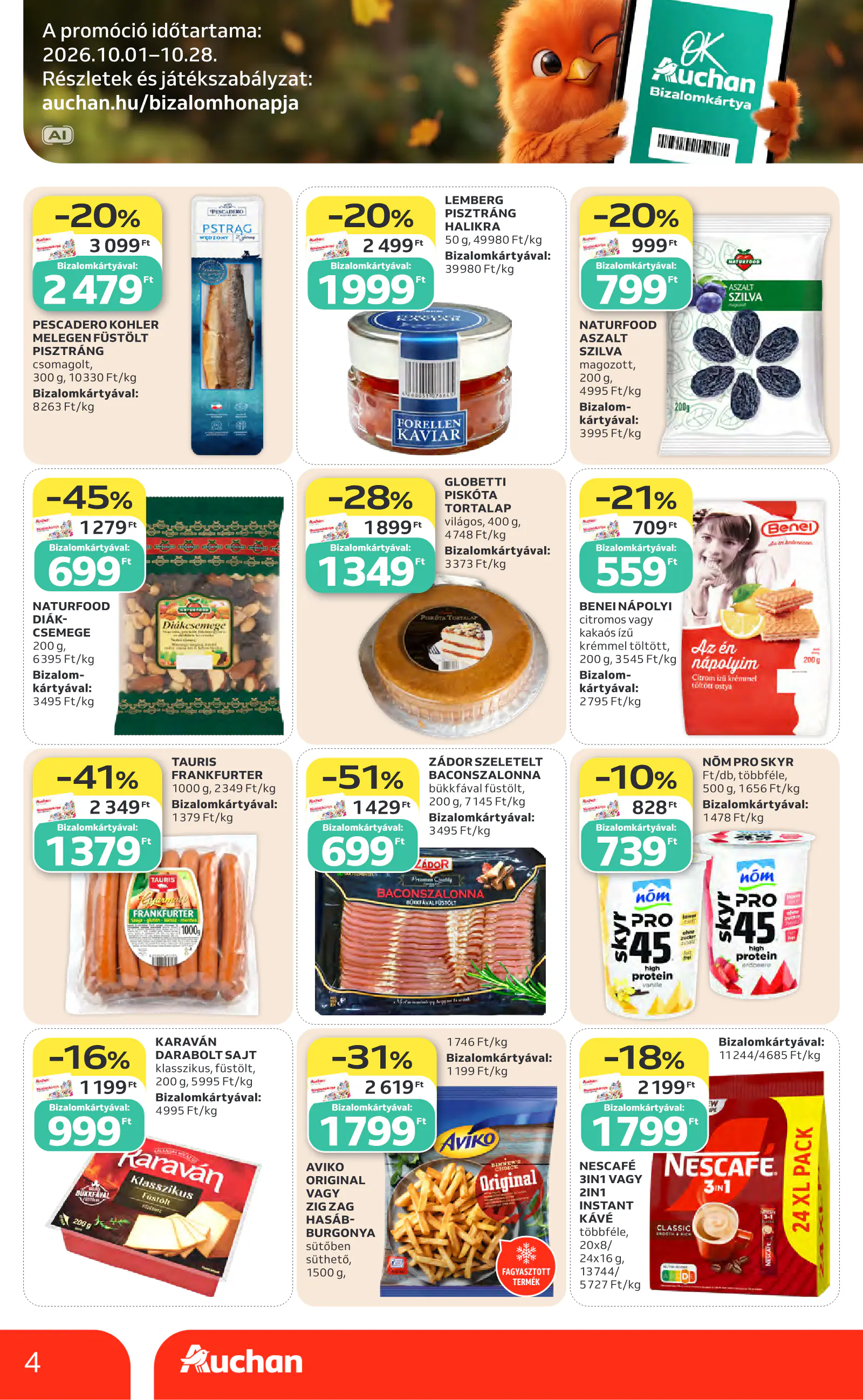 Auchan heti Hipermarket ajánlataink, 4. oldal (okt. 8–14.)