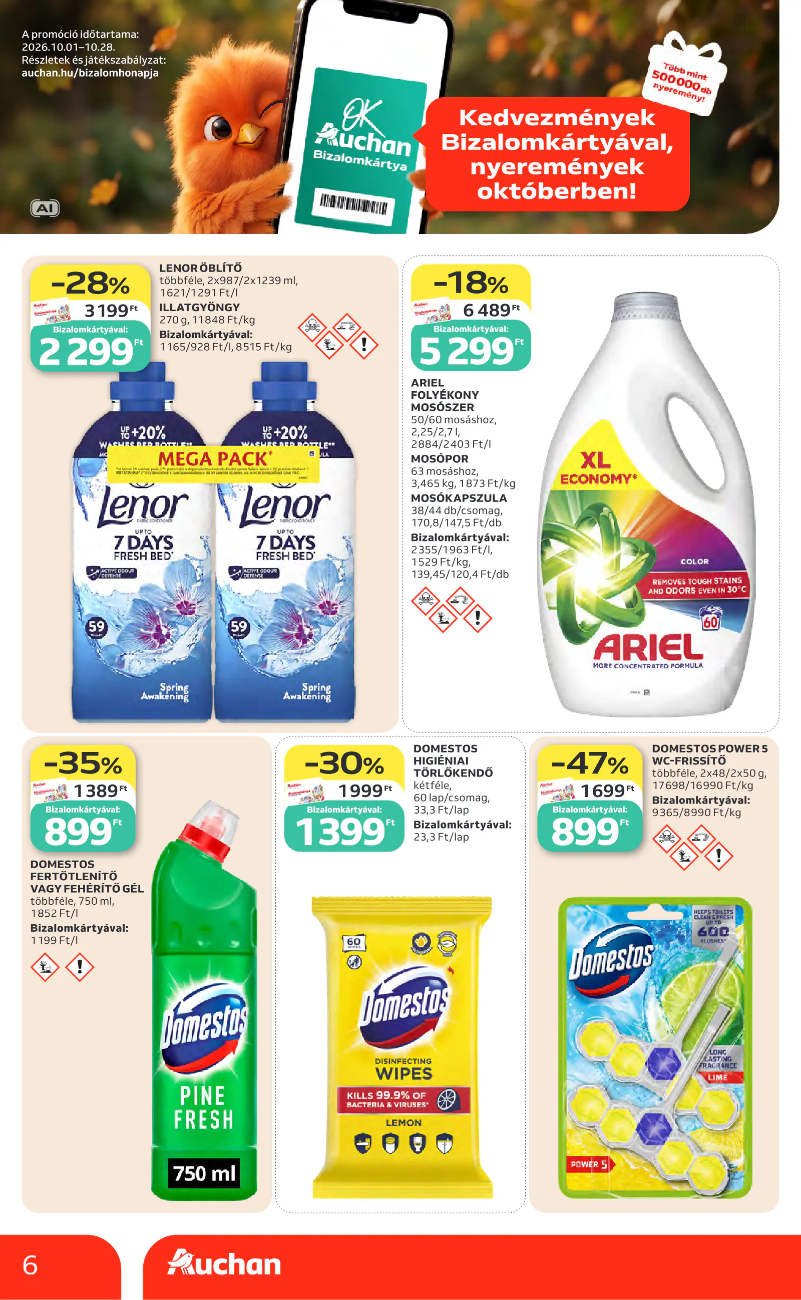 Auchan heti Hipermarket ajánlataink, 6. oldal (okt. 8–14.)