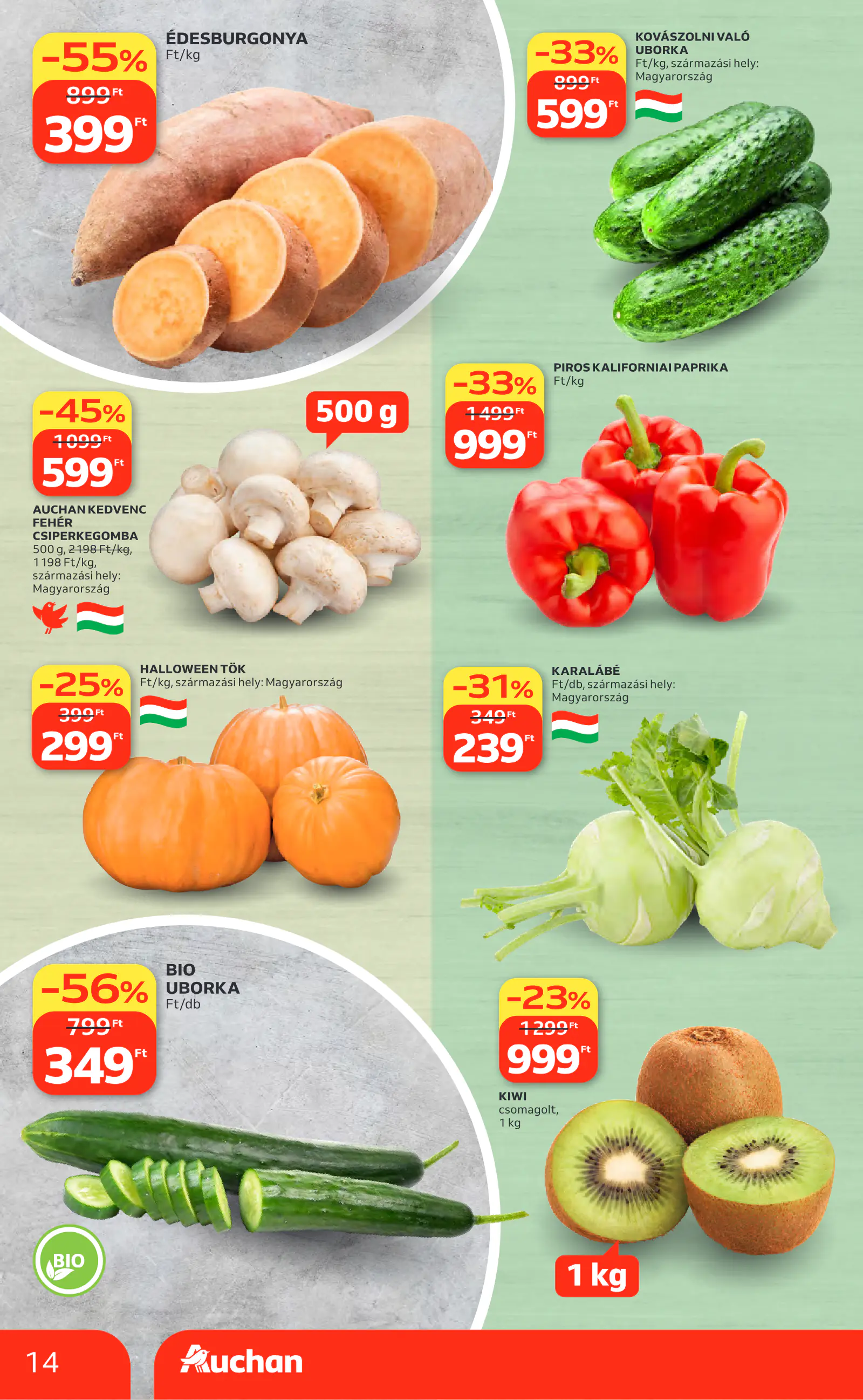 Auchan heti Hipermarket ajánlataink, 14. oldal (okt. 8–14.)