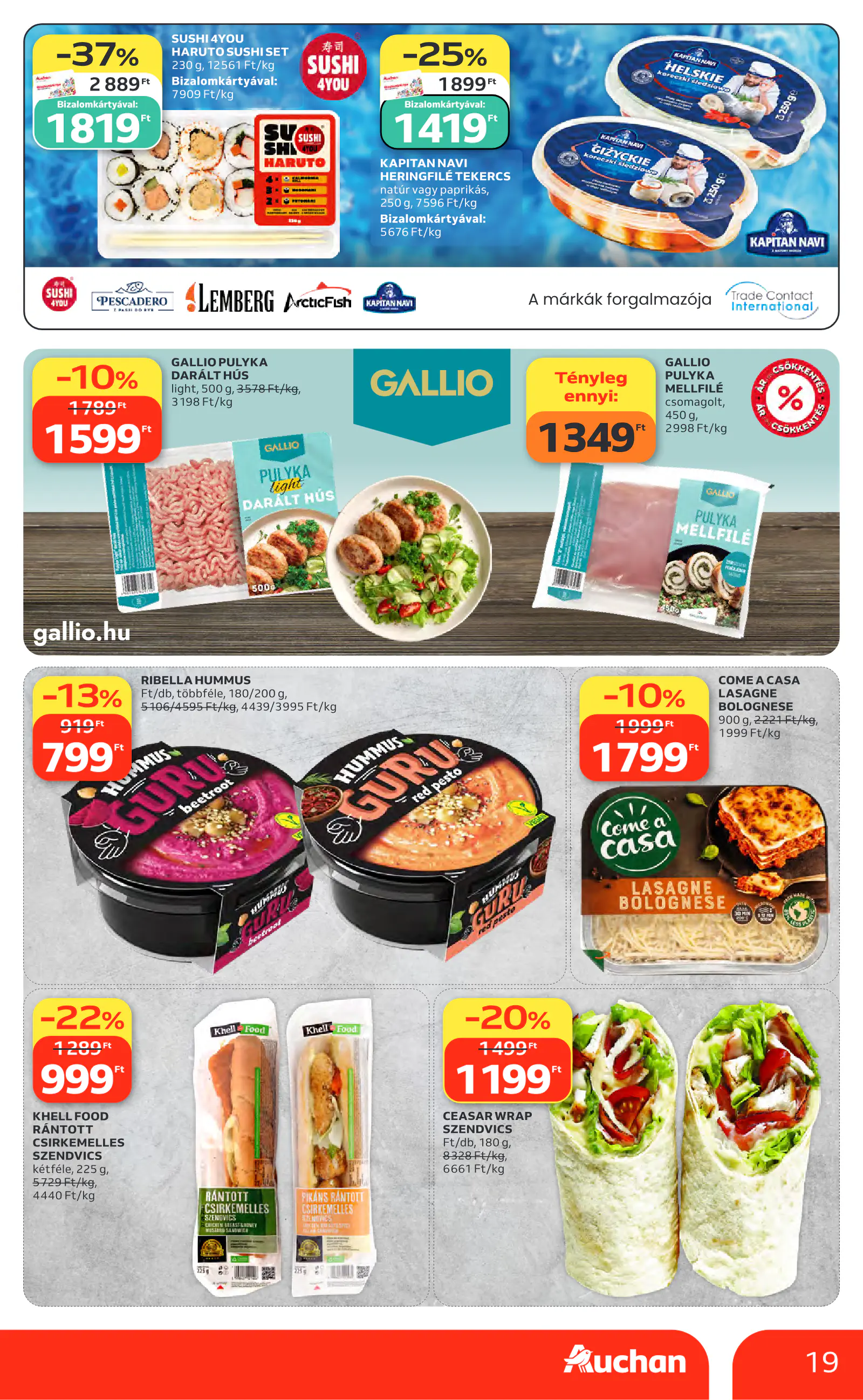Auchan heti Hipermarket ajánlataink, 19. oldal (okt. 8–14.)