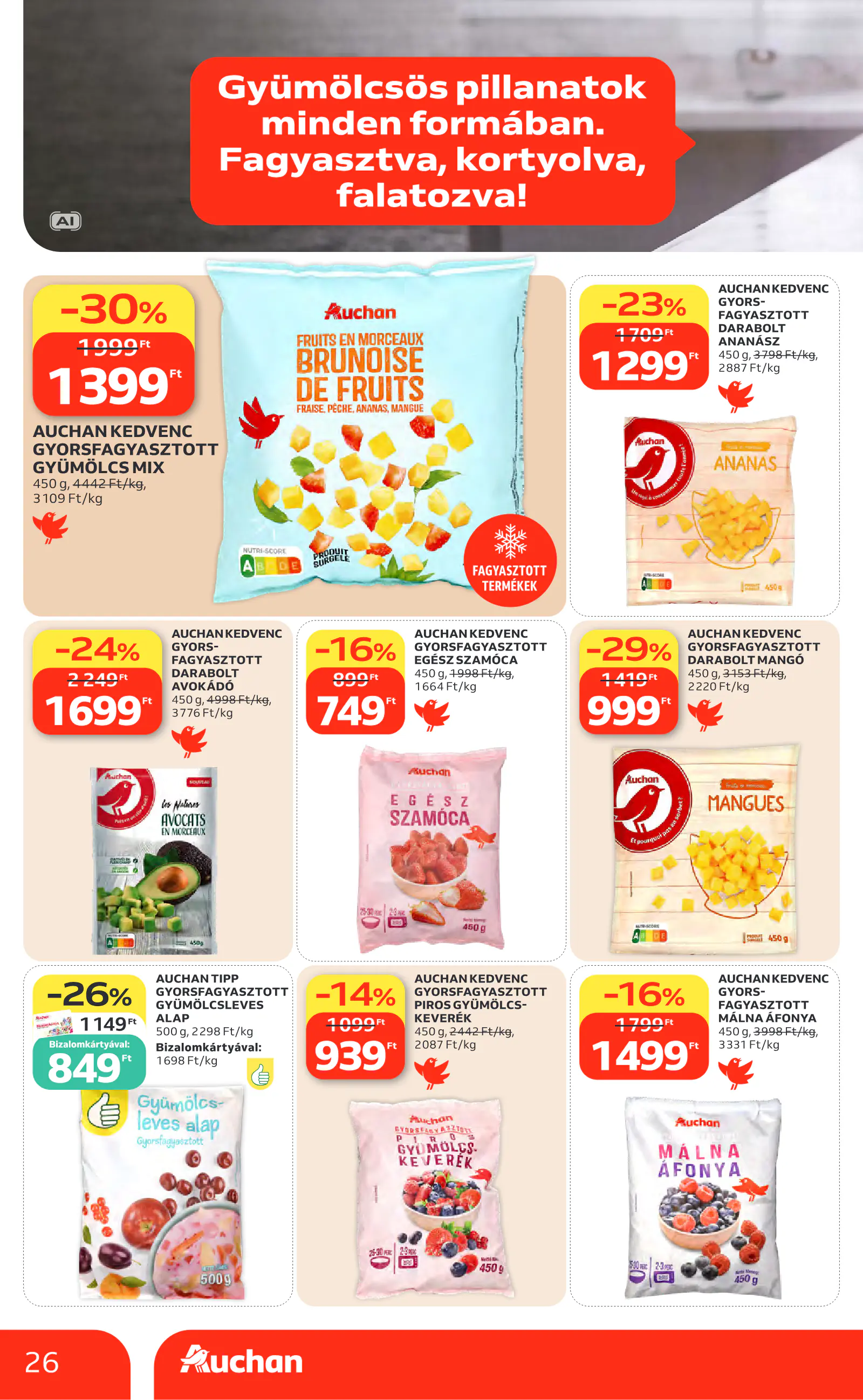Auchan heti Hipermarket ajánlataink, 26. oldal (okt. 8–14.)