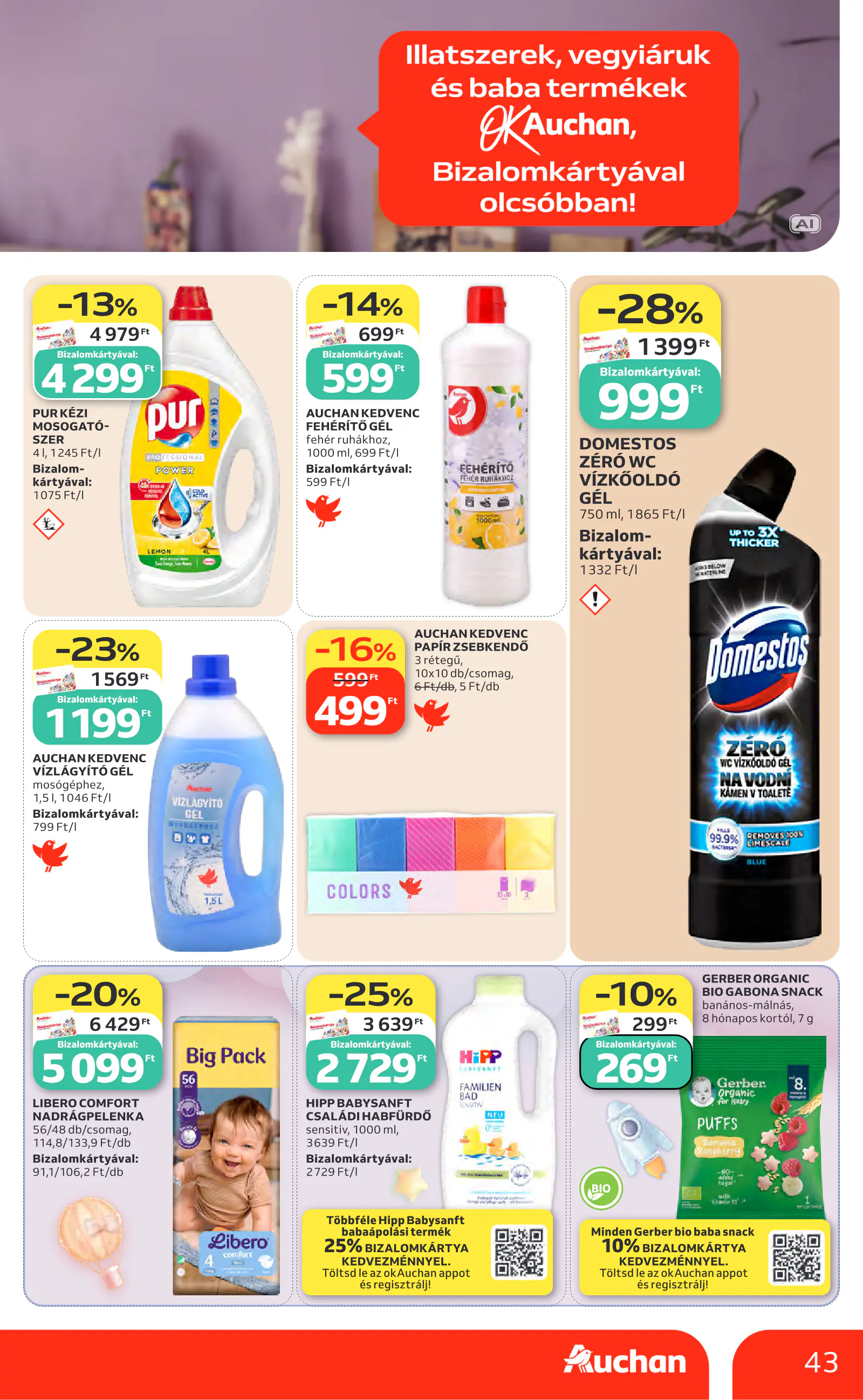 Auchan heti Hipermarket ajánlataink, 43. oldal (okt. 8–14.)