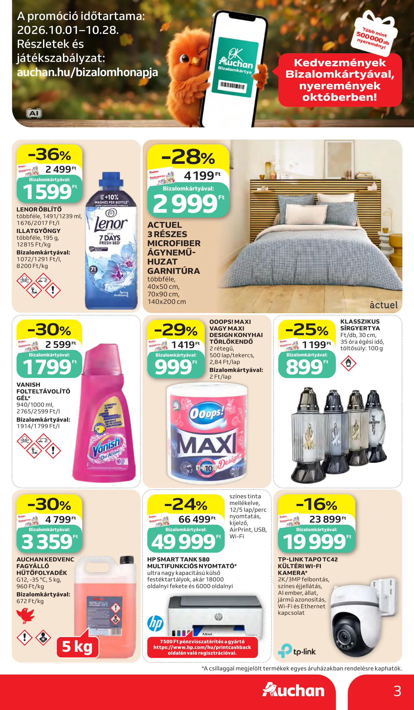 Auchan heti Hipermarket ajánlataink, 3. oldal (okt. 15–21.)