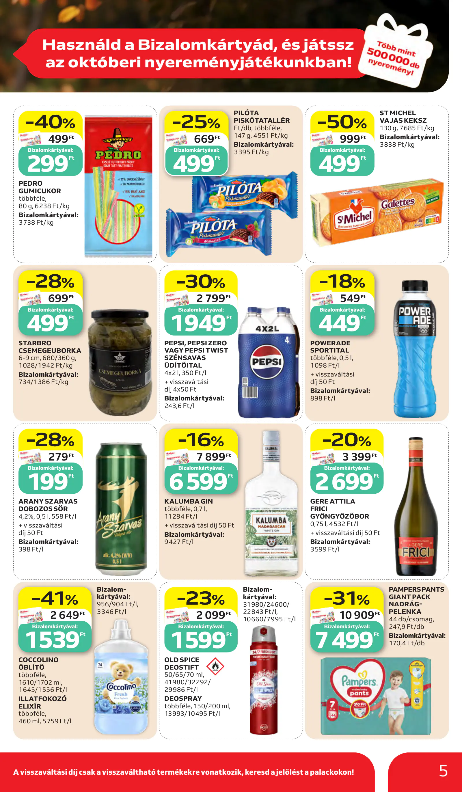 Auchan heti Hipermarket ajánlataink, 5. oldal (okt. 15–21.)